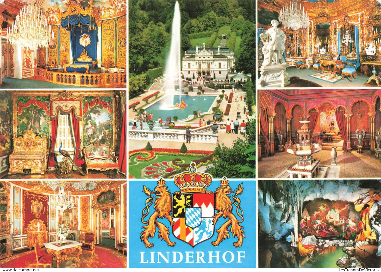 ALLEMAGNE - Oberammergau - Linderhof - Château Royal De Linderhof - Carte Postale Ancienne - Oberammergau