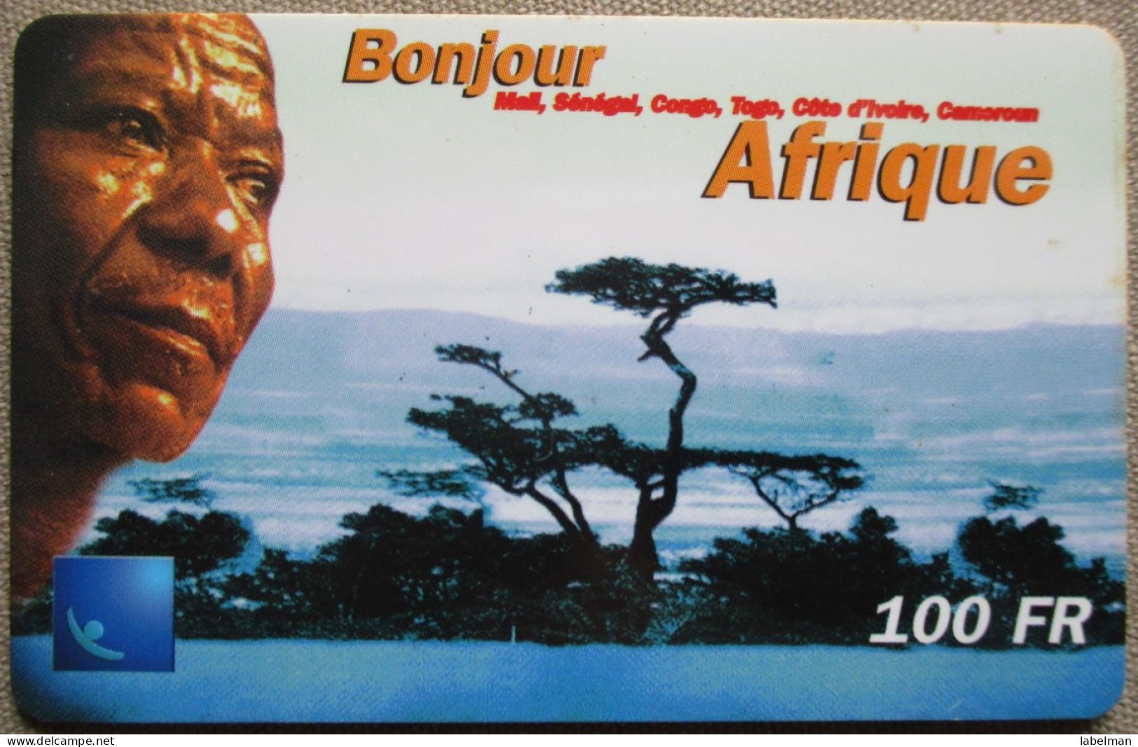 GNANAM AFRICA BONJOUR PELEPHONE TELEPHONE PHONE TELEFONWERTKARTE PHONECARD CARTELA CARD CARTE KARTE COLLECTOR TELECOM - Lettonie