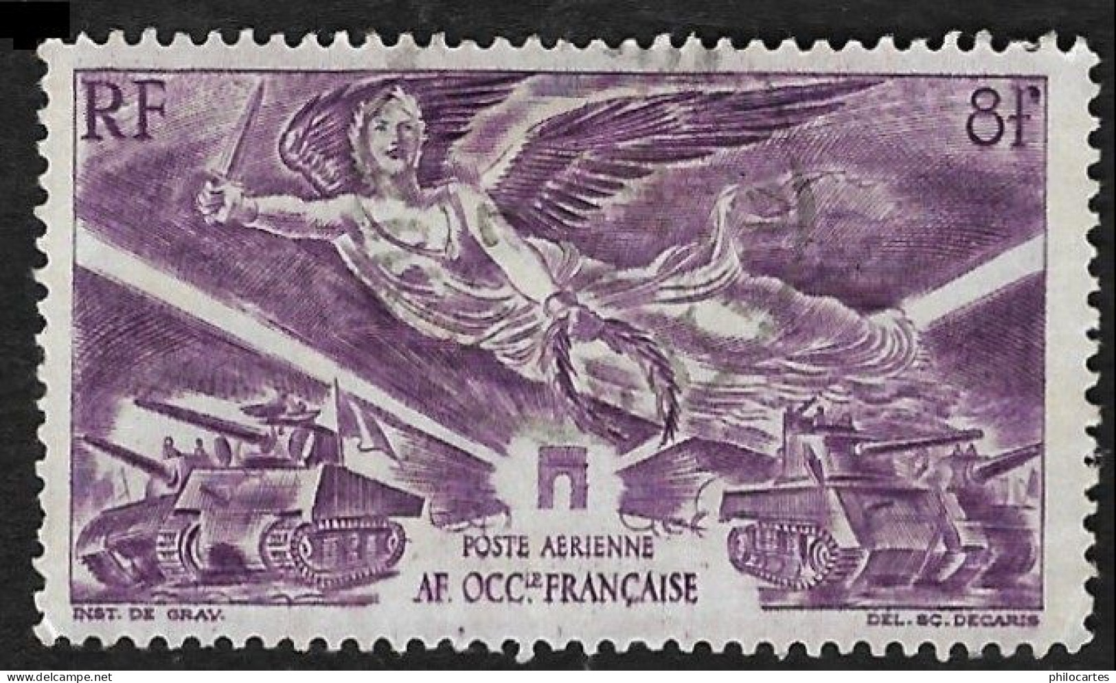 AOF 1946-  PA   4   -  Victoire - Oblitéré - Gebraucht