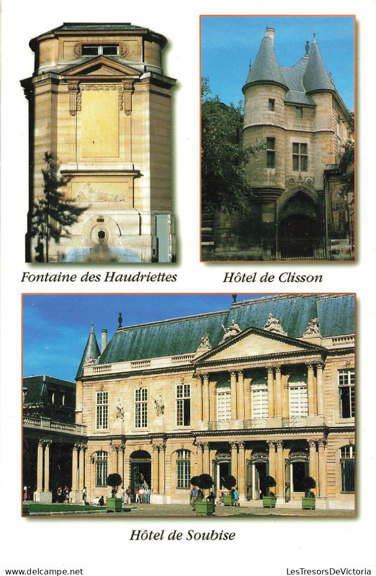 FRANCE - Paris - Fontaines Haudriettes - Hôtel De Clisson - Hôtel De Soubise - Carte Postale - Distrito: 03