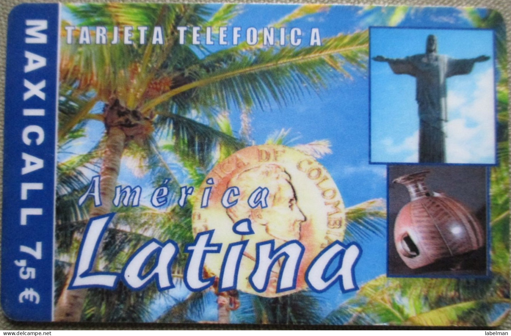 COLOMBIA LATIN AMERICA PELEPHONE TELEPHONE PHONE TELEFONWERTKARTE PHONECARD CARTELA CARD CARTE KARTE COLLECTOR TELECOM - Colombia