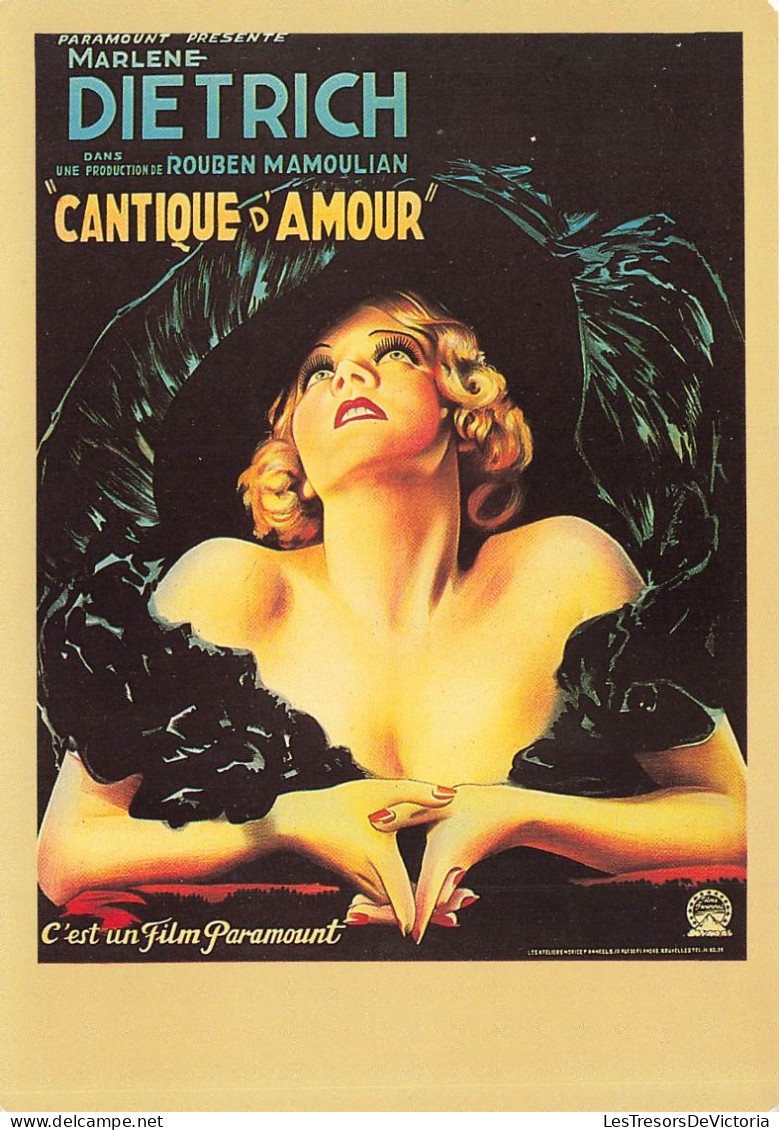 PUBLICITE - Coll Télérama - Marlène Dietrich - Un Cantique D'Amour - Film Paramount - Carte Postale - Publicité