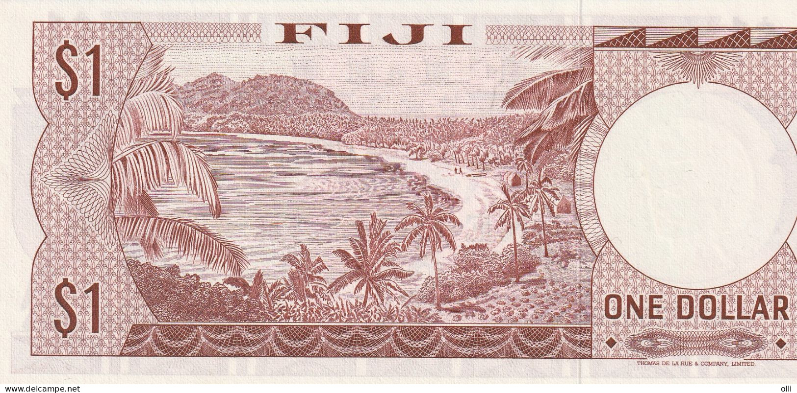 FIJI 1 DOLLAR 1974 P 71a UNC - Fiji