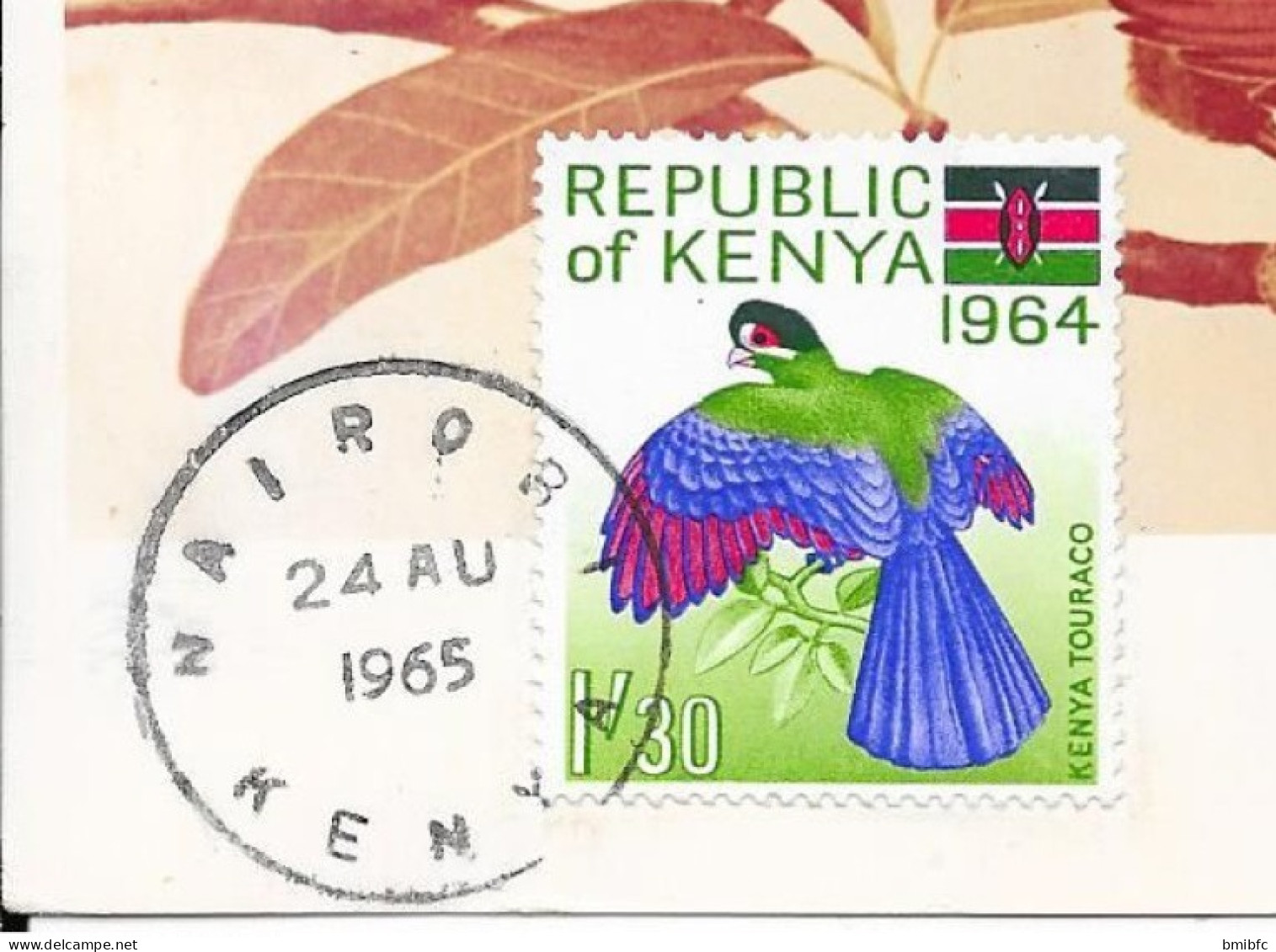 REPUBLIC Of KENYA  24 AU 1965 - KENYA TOURACO - Cuckoos & Turacos