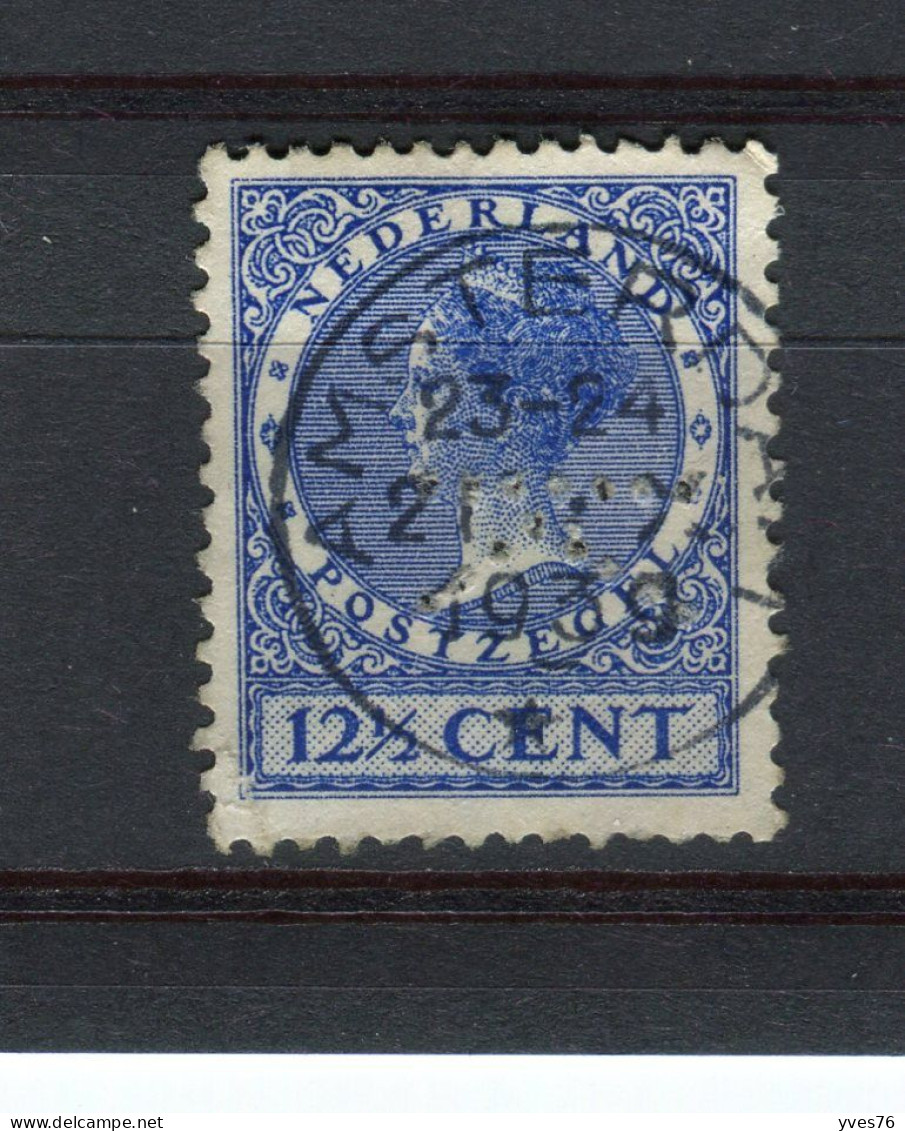 PAYS-BAS - Y&T N° 373° - Perfin - Perforé - Wilhelmine - Perfins