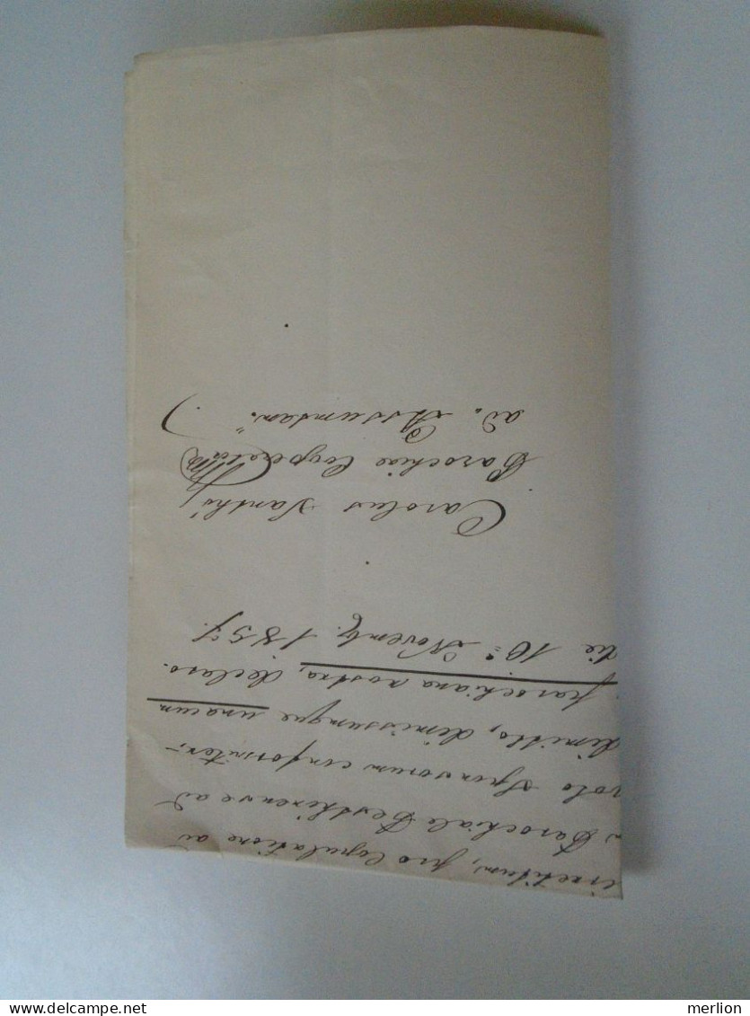 ZA470.7 Hungary  Old Document -  Carolum Laurentium Weyder And Emilia Anna Gróder - 1857  Pestinii  (Budapest) - Verloving