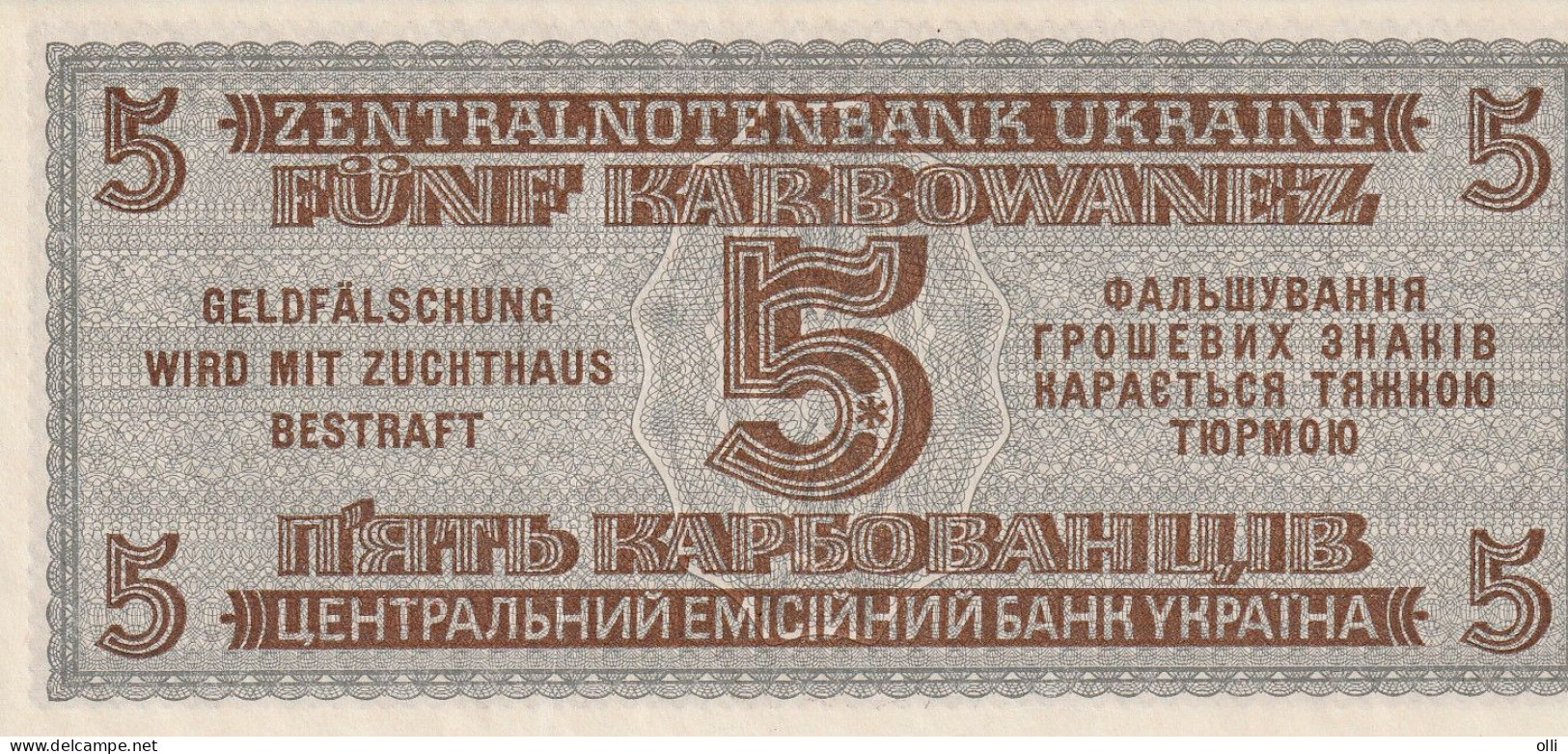 Ukraine 5 Karbowanez 1942 P-51  UNC - Ucraina