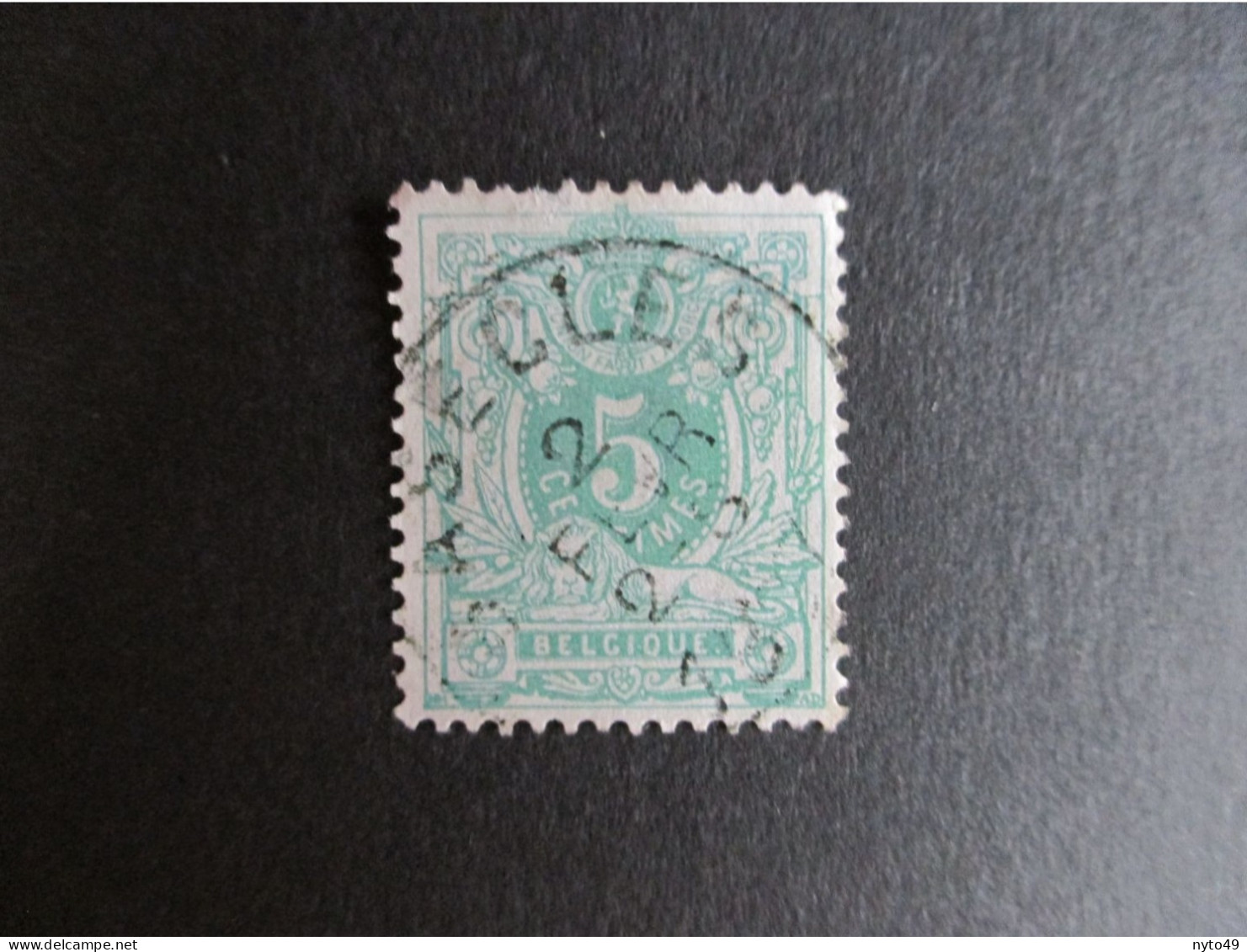 Nr 45 - Centrale Stempel "Basècles" - Coba + 4 - 1869-1888 Leone Coricato