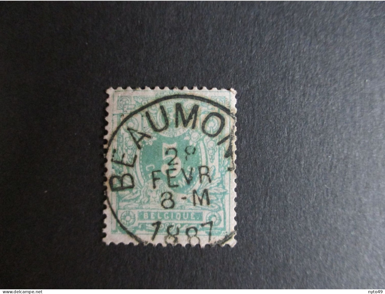 Nr 45 - Centrale Stempel "Beaumont" - Coba + 2 - 1869-1888 Leone Coricato