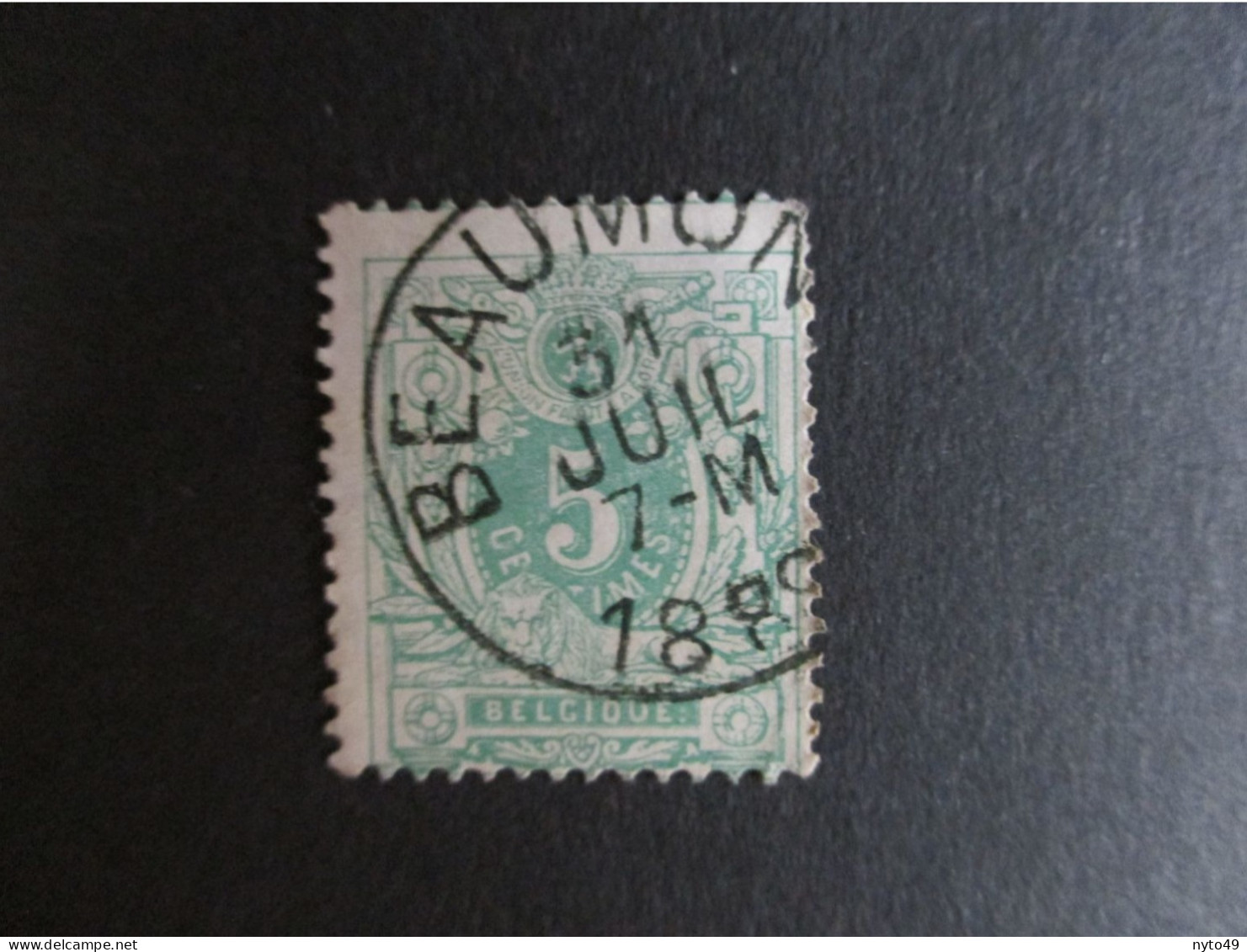 Nr 45 - Centrale Stempel "Beaumont" - Coba + 2 - 1869-1888 Lying Lion