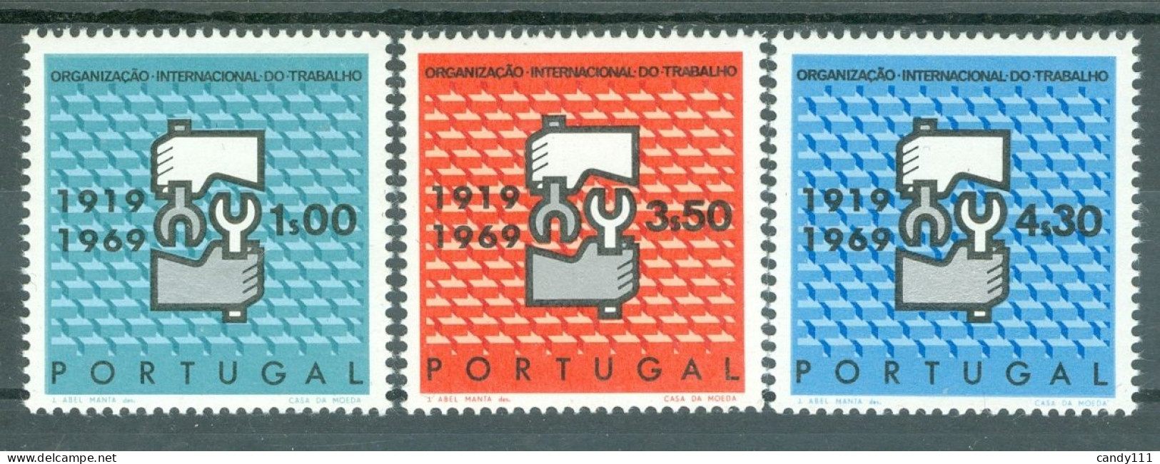 1969 International Labour Organisation(ILO),hands,mechanic Key,Portugal,1076,MNH - ILO