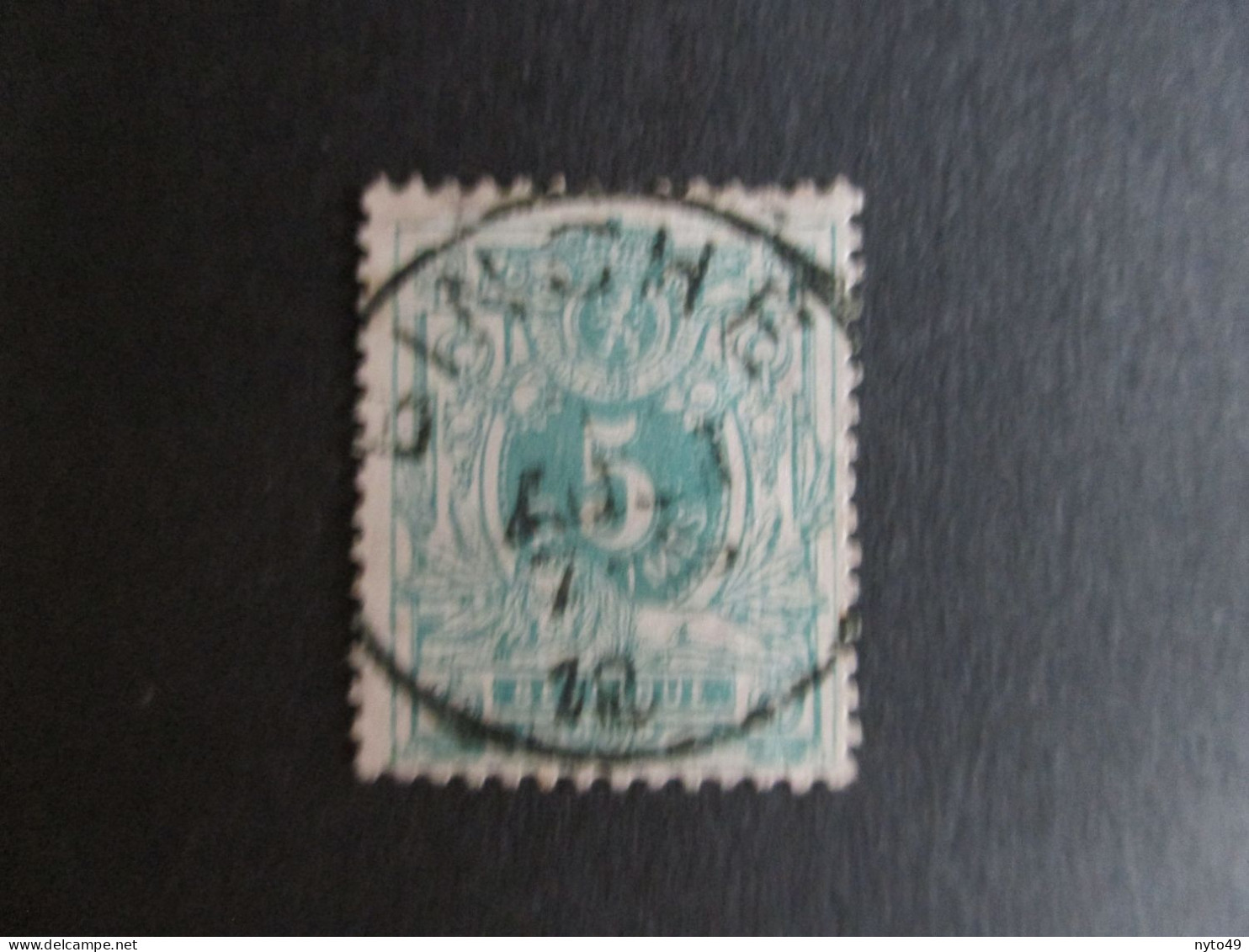 Nr 45 - Centrale Stempel "Binche" - Coba + 2 - 1869-1888 Lion Couché