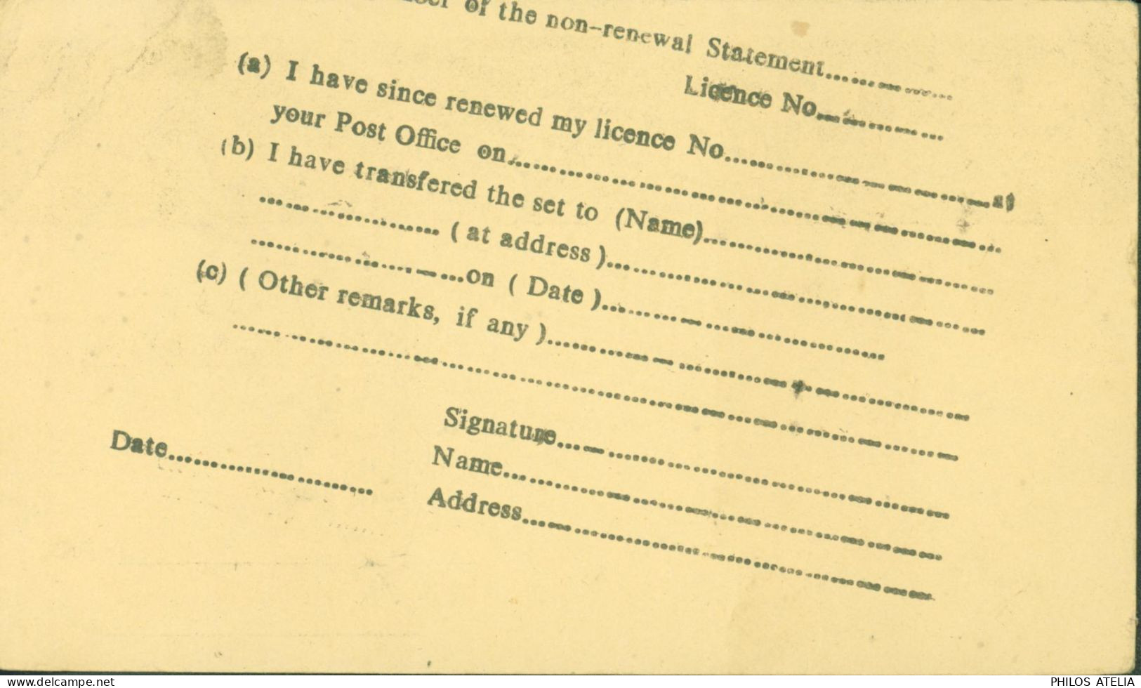 Inde Entier Annulé Mis Au Rebut On Postal Service - Andere & Zonder Classificatie