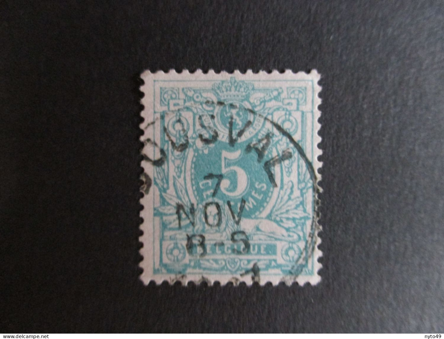 Nr 45 - Centrale Stempel "Bousval" - Coba + 6 - 1869-1888 Lion Couché