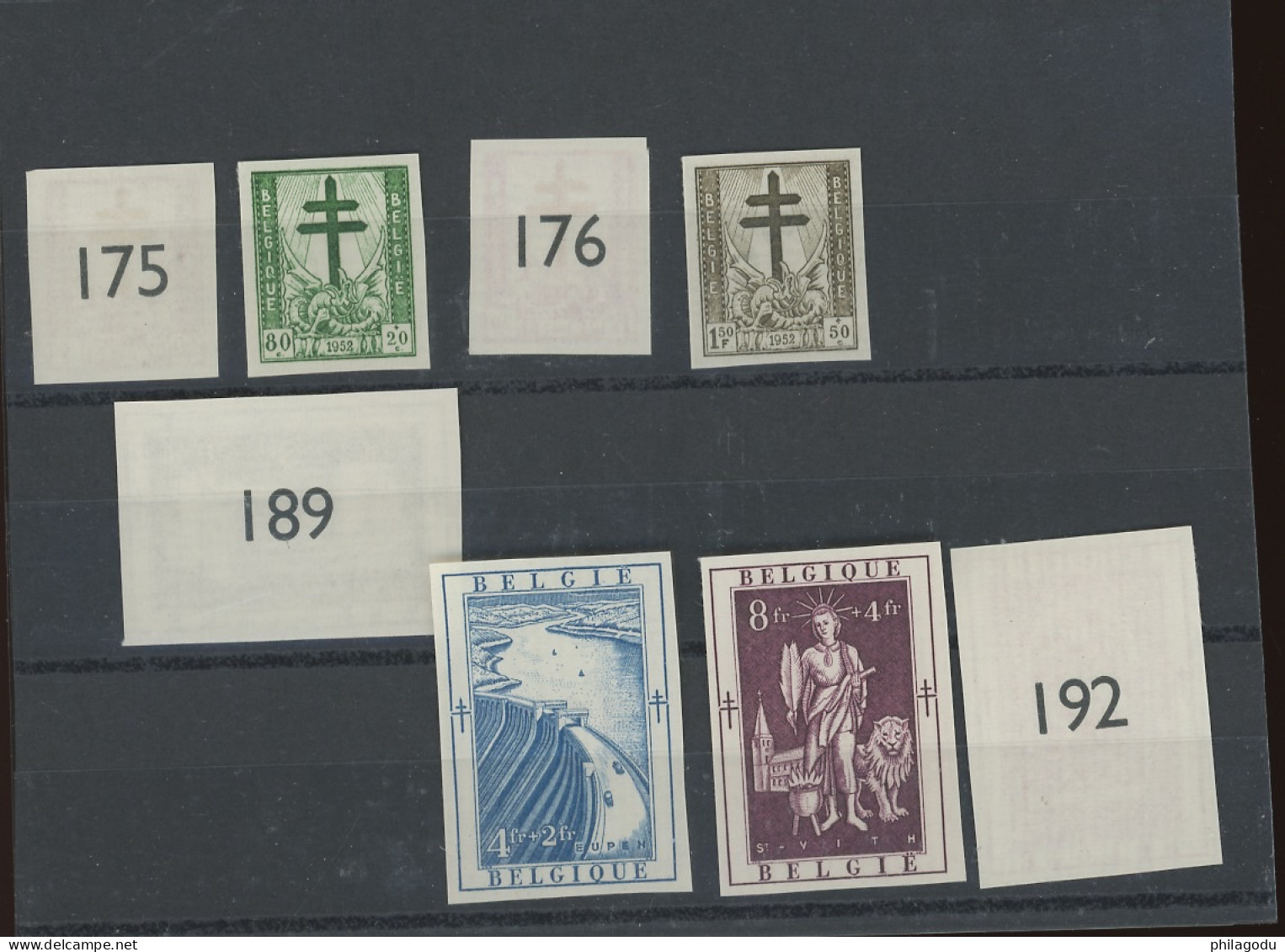 1952 Cantons. 900/907.   (tirage 210 Séries) - 1941-1960