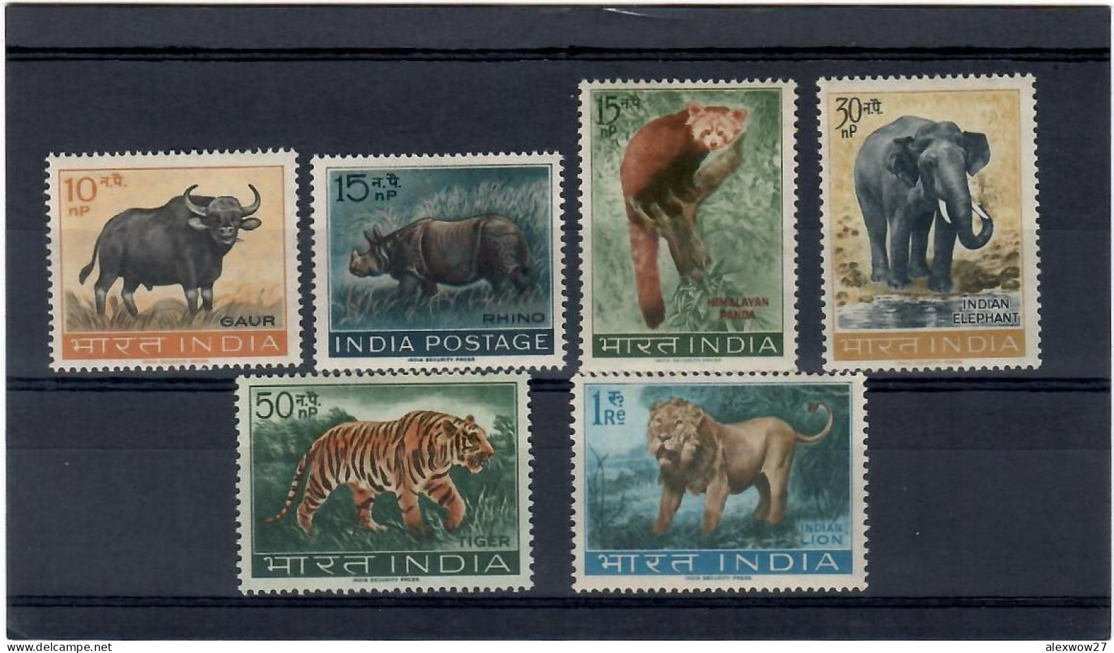 India 1962-63 Animals ( Yvert.147/152)** MNH - Unused Stamps