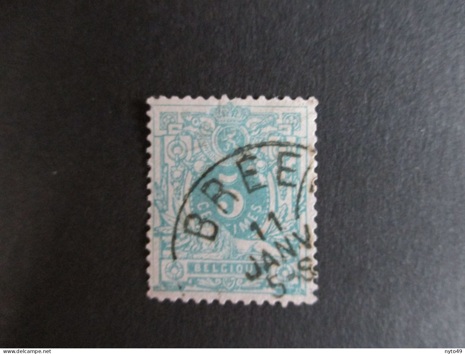 Nr 45 - Centrale Stempel "Bree" - Coba + 4 - 1869-1888 Lion Couché (Liegender Löwe)