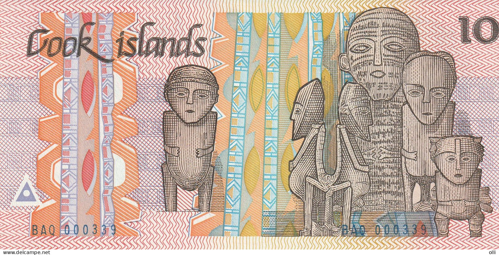 COOK 10 DOLLARS 1987  P. 4 1987  UNC - Cook Islands