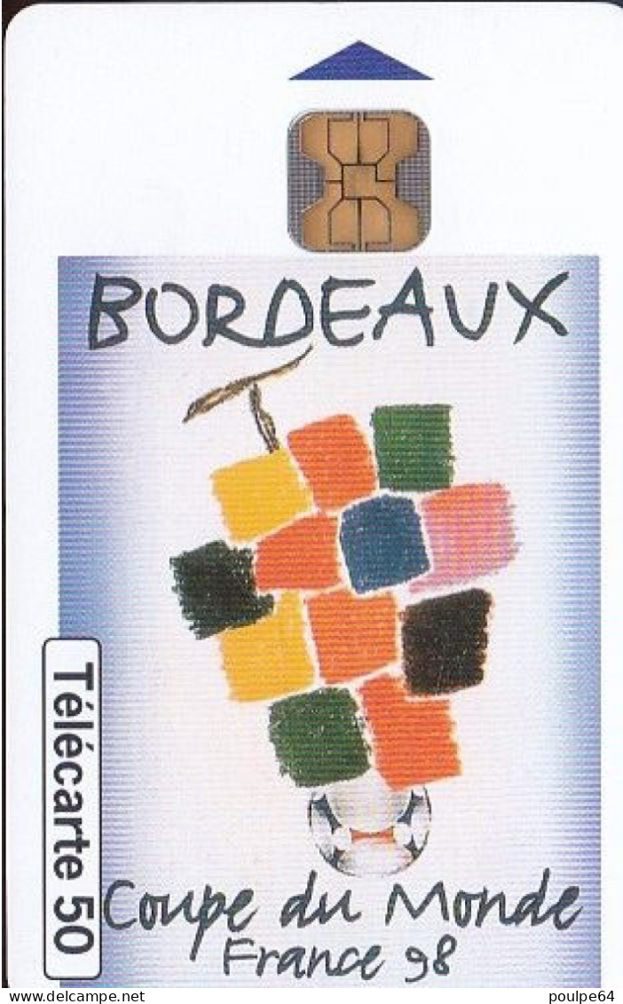 F848  04/1998 - BORDEAUX " Affiche Coupe Du Monde "  - 50 OB2 - 1998
