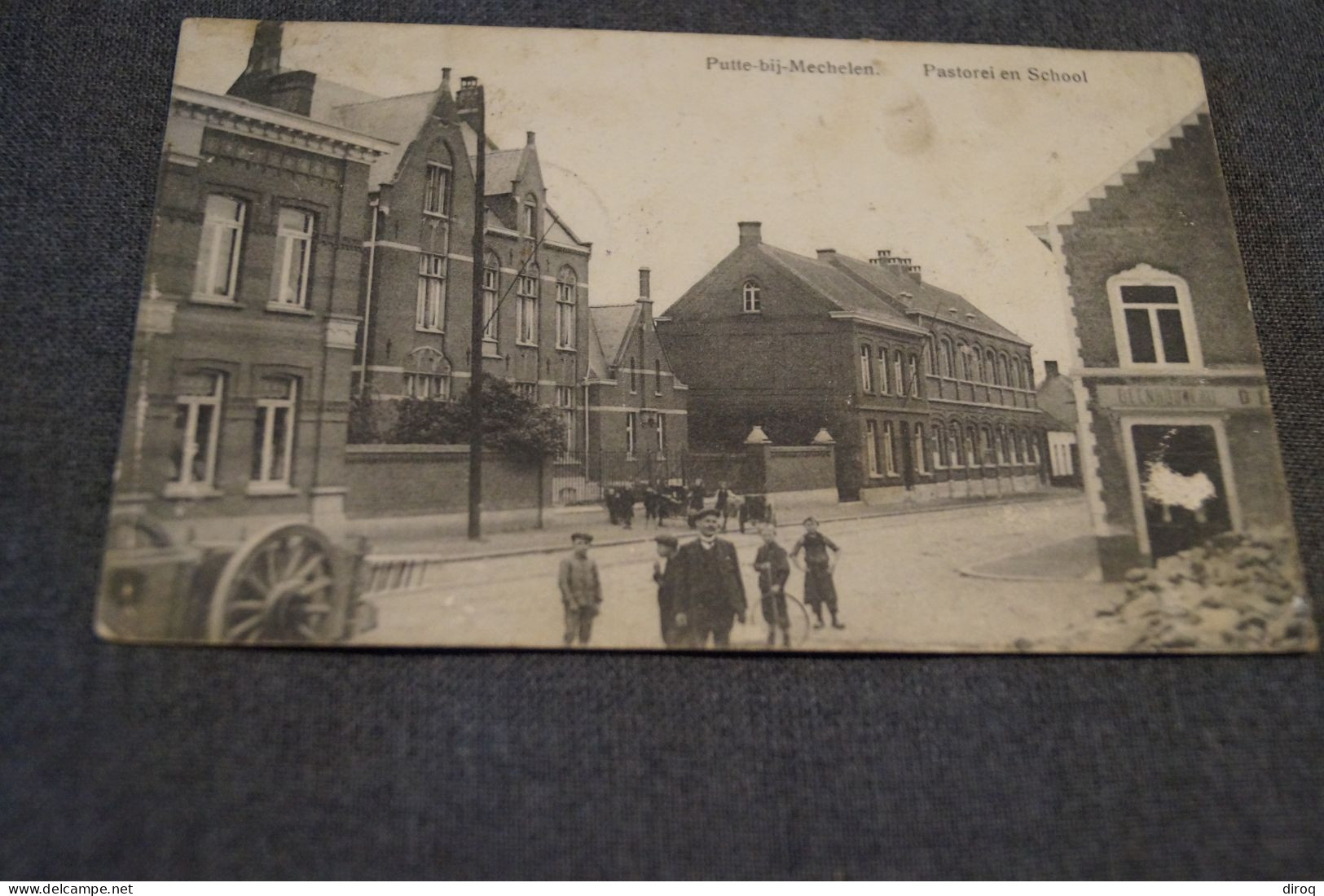 Putte - Bij - Mechelen 1914 , Pastorei En School ,belle Carte Ancienne,originale Pour Collection - Putte