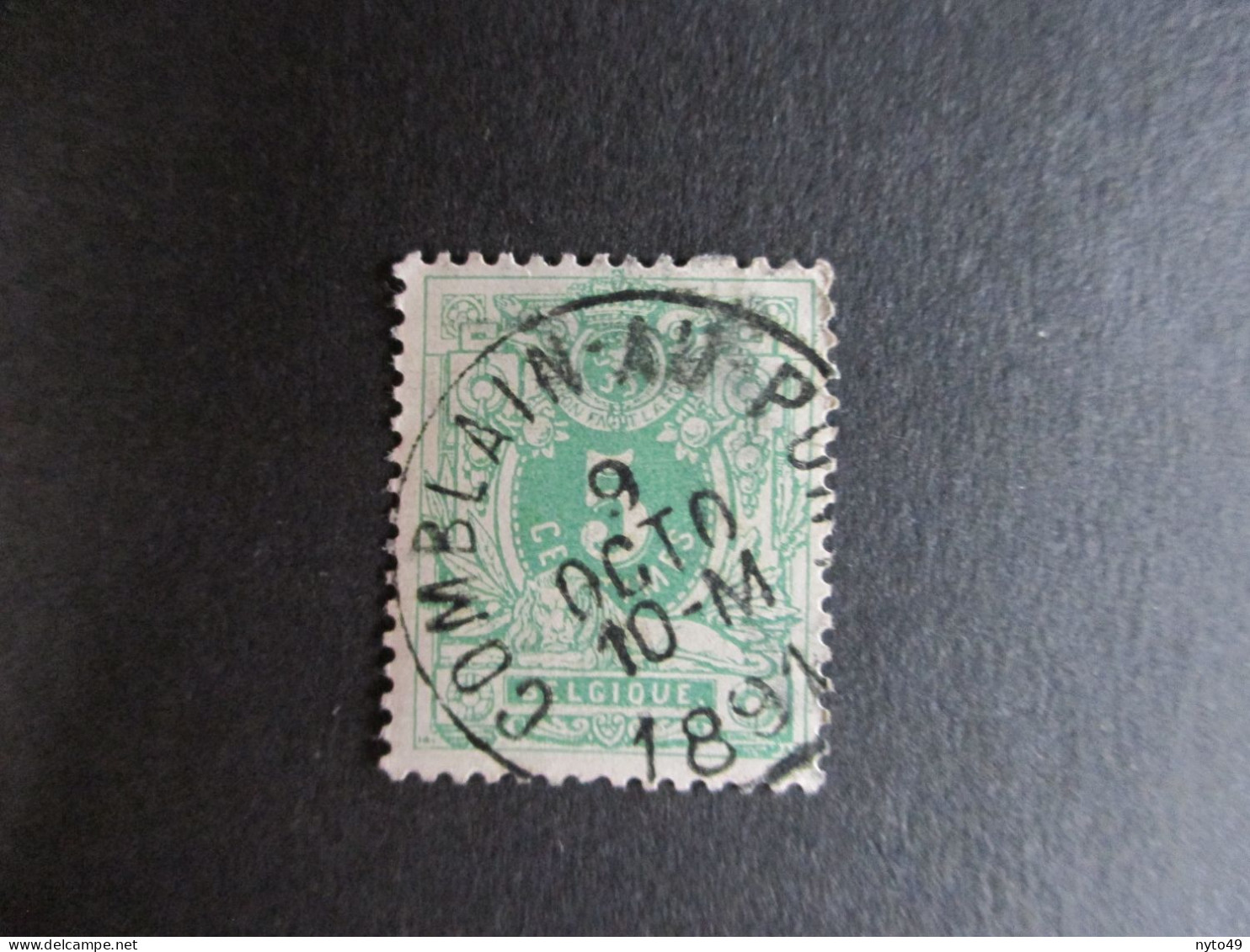 Nr 45 - Centrale Stempel "Comblain-au-Pont" - Coba + 4 - 1869-1888 Leone Coricato