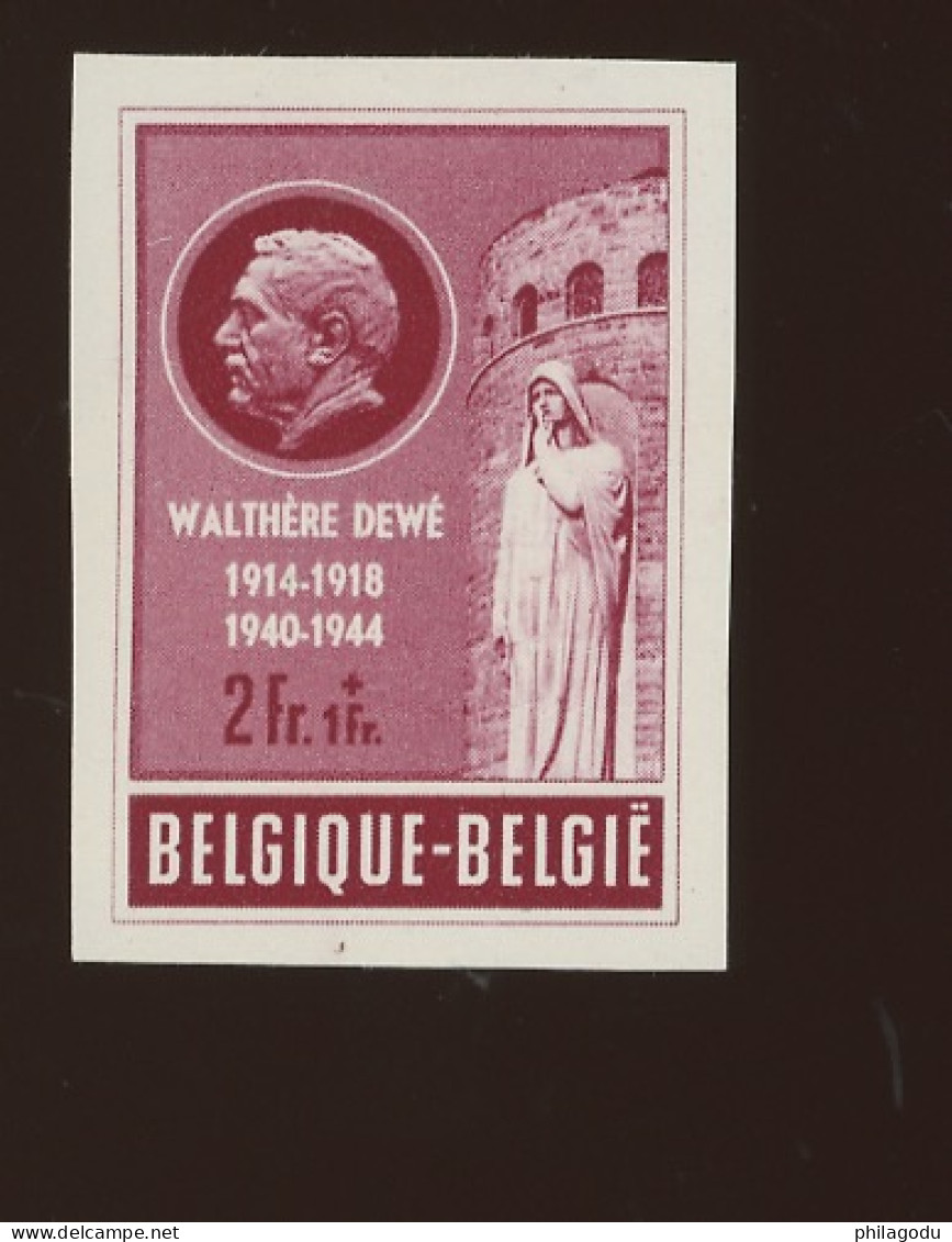 1953 Dewe Postier Résistant  908  * (tirage 200 Ex). Trace De Charnière - 1941-1960