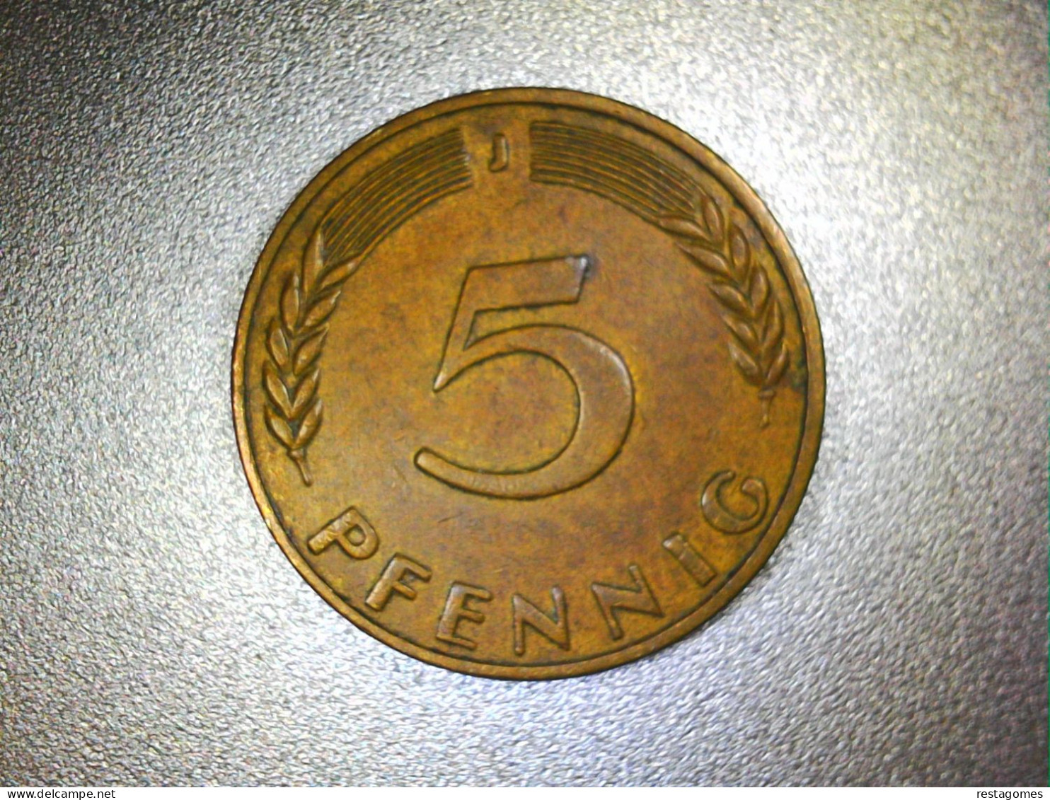 5 Pfennig 1950 J Pièce En Cours République Fédérale D'Allemagne - 5 Pfennig