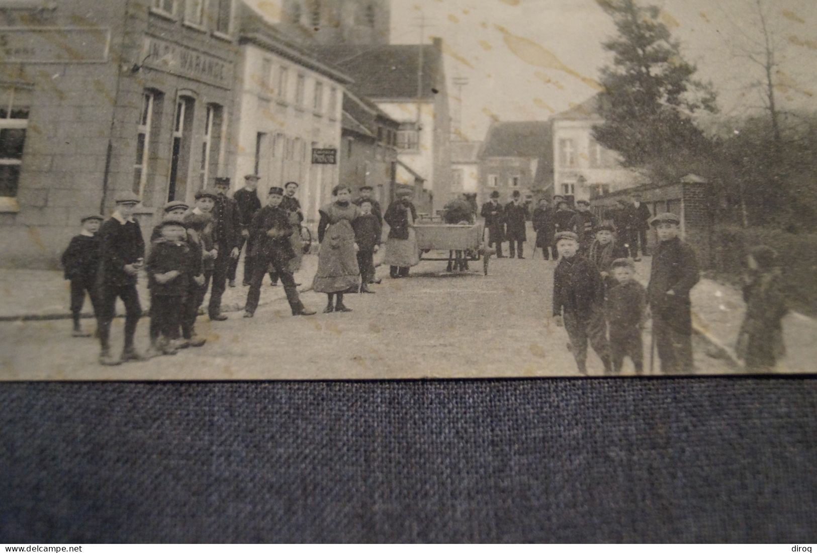 Boortmeerbeek De Statie Straat 1913 , Tram,belle Carte Ancienne,originale Pour Collection - Boortmeerbeek