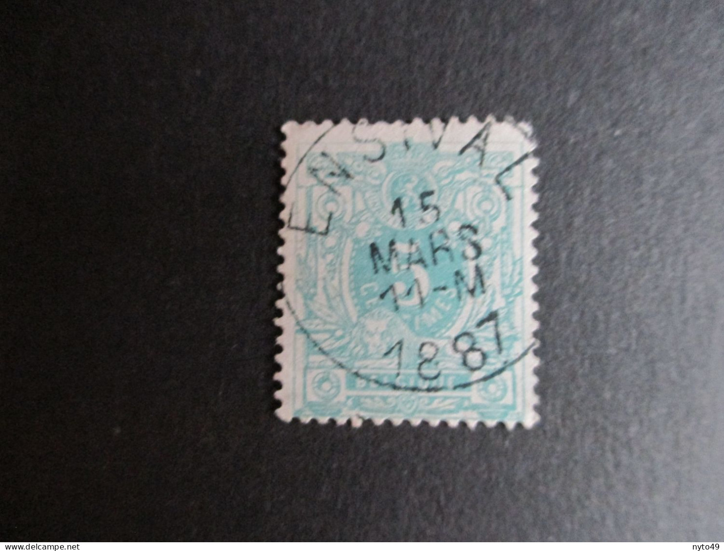 Nr 45 - Centrale Stempel "Ensival" - Coba + 2 - 1869-1888 Liggende Leeuw