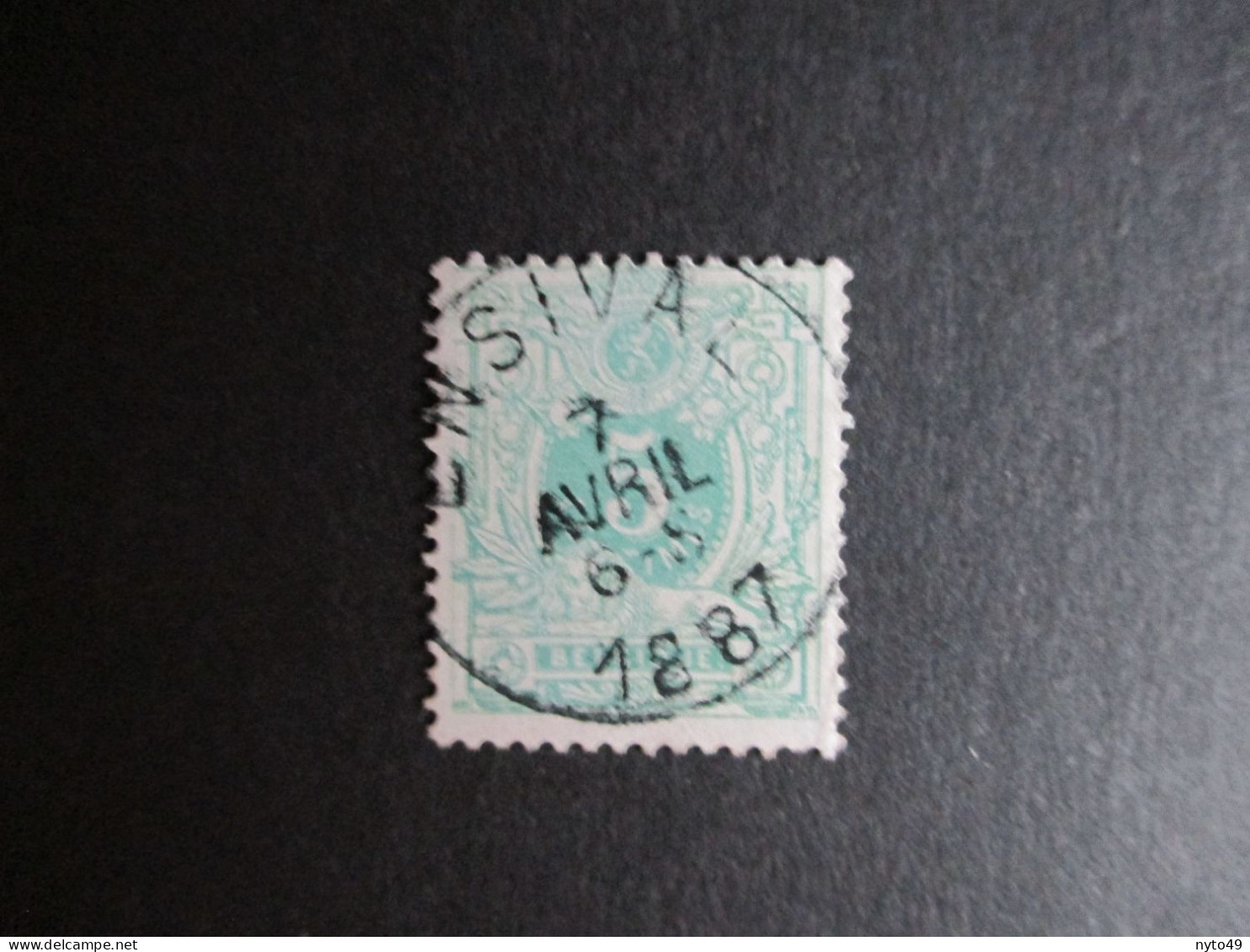 Nr 45 - Centrale Stempel "Ensival" - Coba + 2 - 1869-1888 Lying Lion