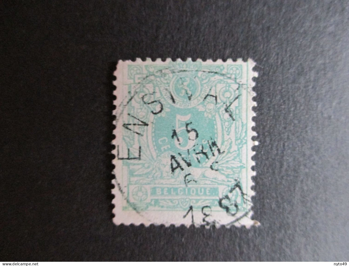 Nr 45 - Centrale Stempel "Ensival" - Coba + 2 - 1869-1888 Lion Couché