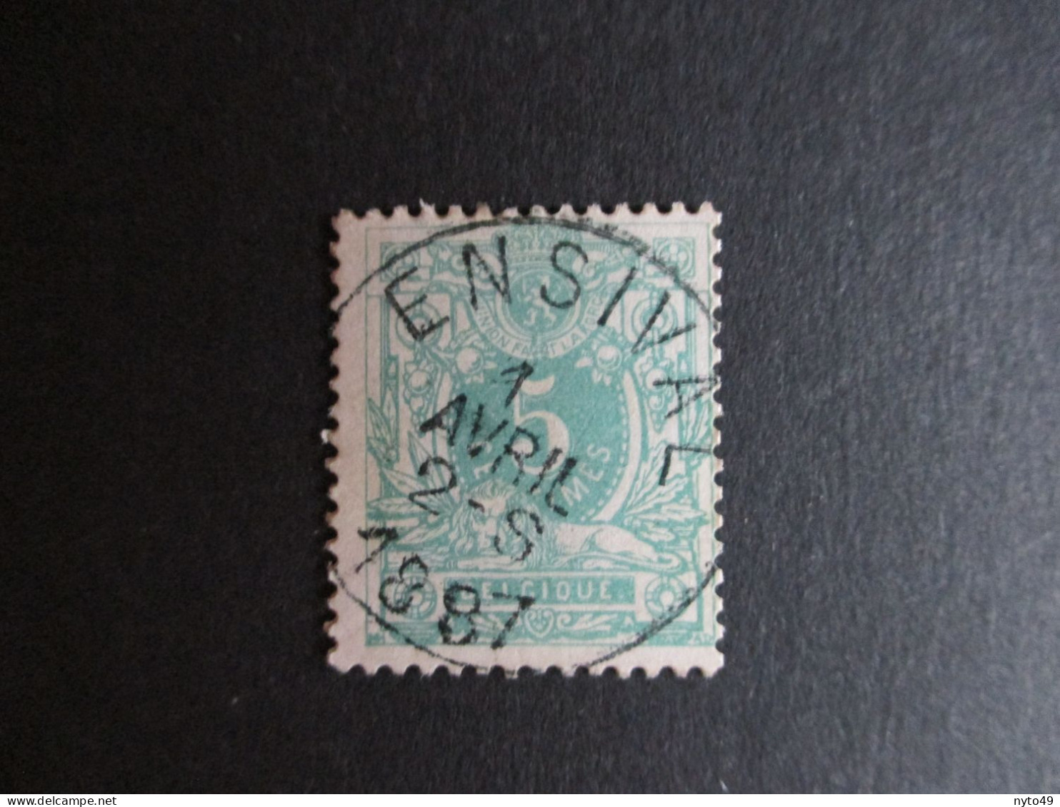 Nr 45 - Centrale Stempel "Ensival" - Coba + 2 - 1869-1888 Lying Lion