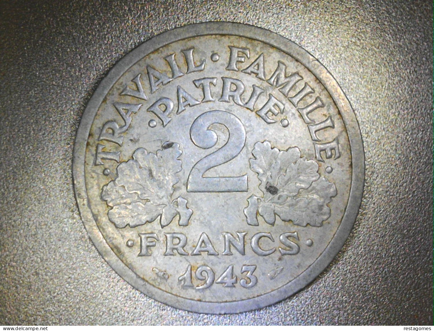 Monnaie France - 1943 - 2 Francs Francisque - 2 Francs