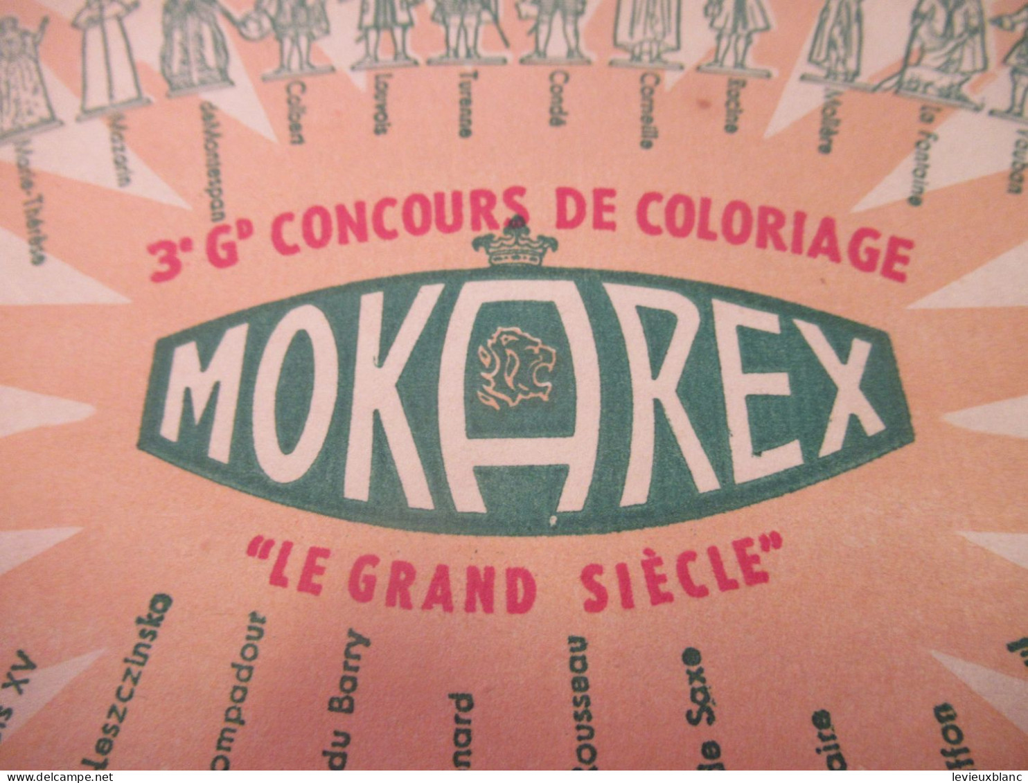 Buvard Ancien/Café/ MOKAREX/Concours De Coloriage/Epinay/1957     BUV625 - Kaffee & Tee