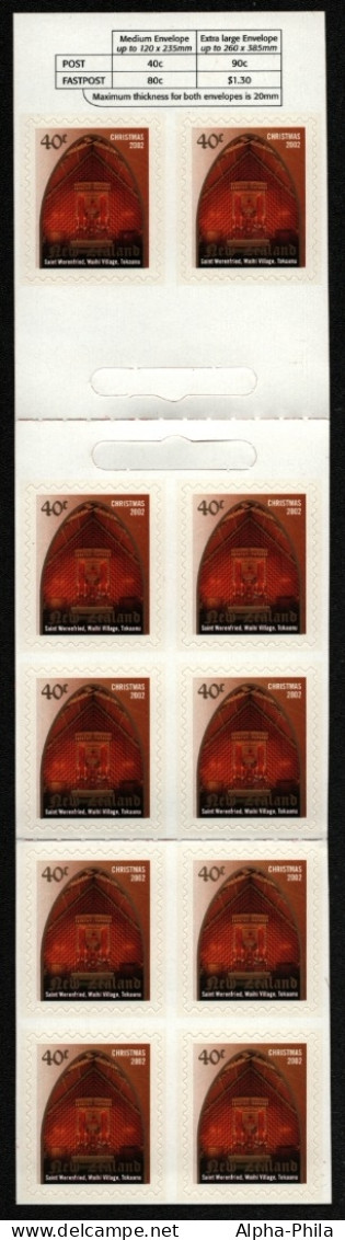 Neuseeland 2002 - Mi-Nr. 2023 BC ** - MNH - Heft - Weihnachten / X-mas - Markenheftchen