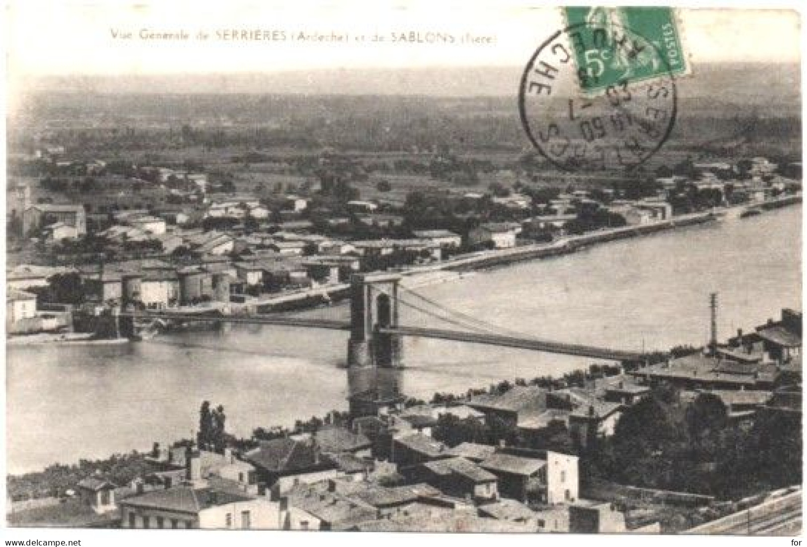 Ardèche : SERRIERES : Vue Générale De Serrières Et De Sablons - Serrières