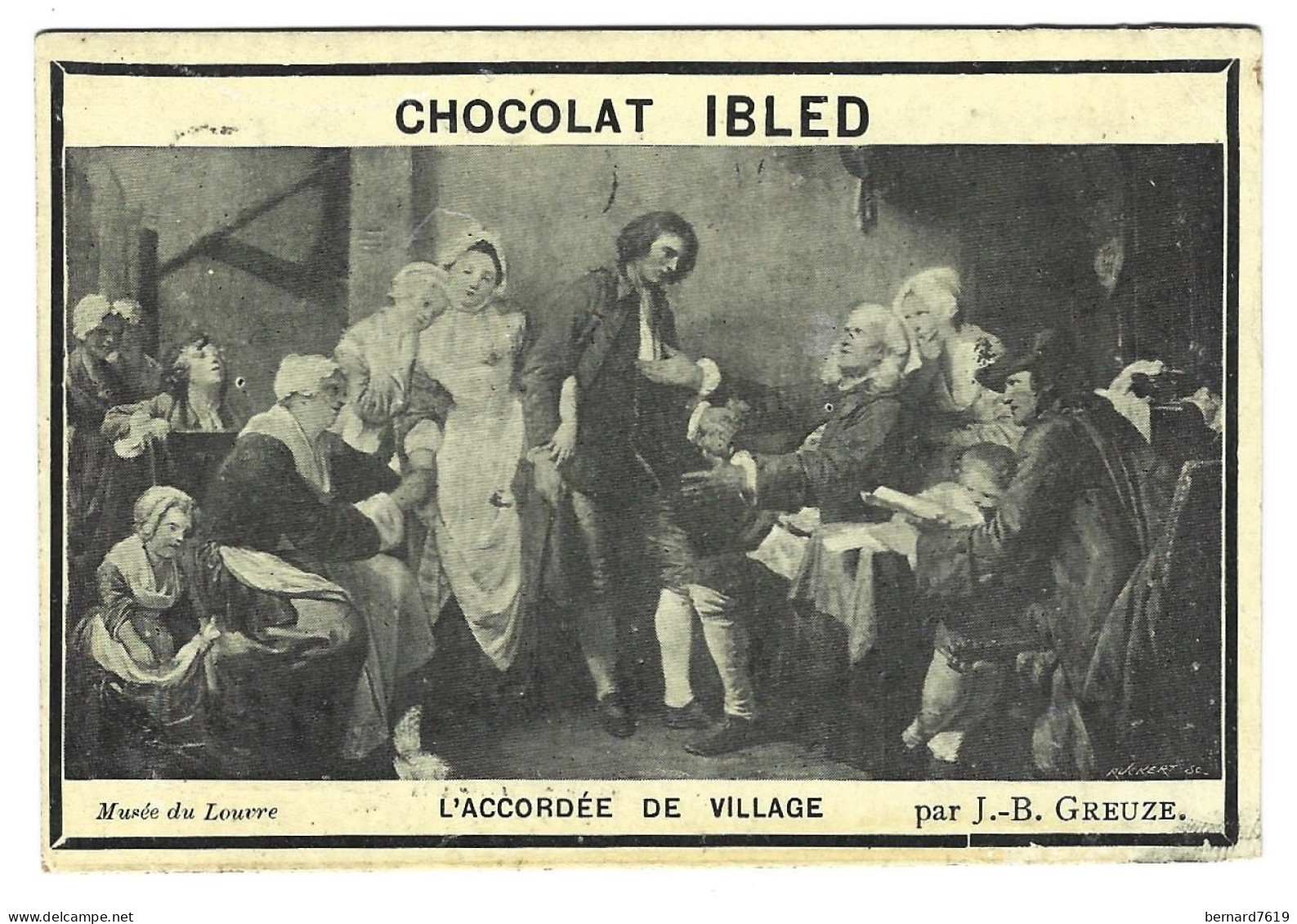 Chromo Image  Chocolat  Ibled  Mondicourt  62   -  L'accordee De Village - Ibled