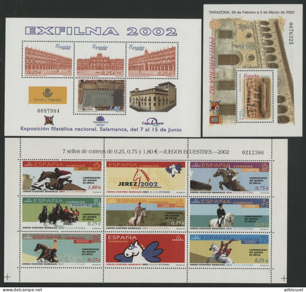 ESPAGNE 2002 Année Complète Vendue à La Valeur Faciale. Cote 219.5 € N° 3857 à 3956 Neufs ** (MNH). 5 PHOTOS - Annate Complete