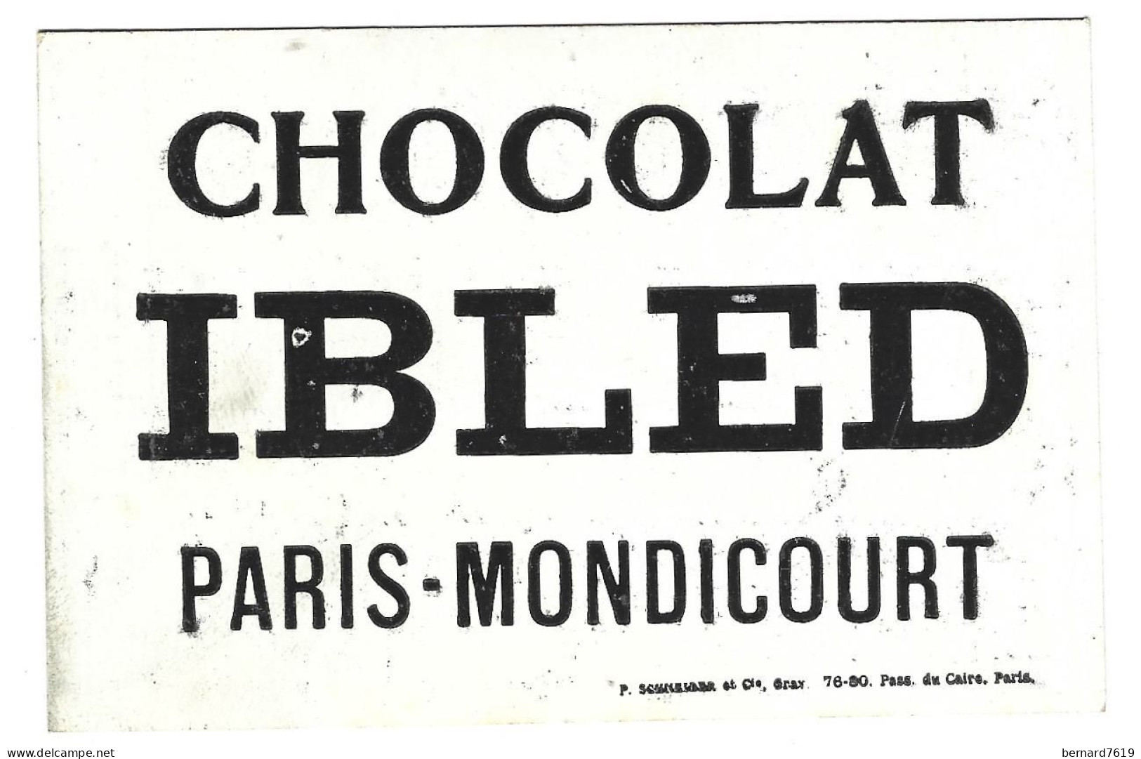 Chromo Image  Chocolat  Ibled  Mondicourt  62   - Troisieme Maternelle Par Mme Viger Lebrun - Ibled