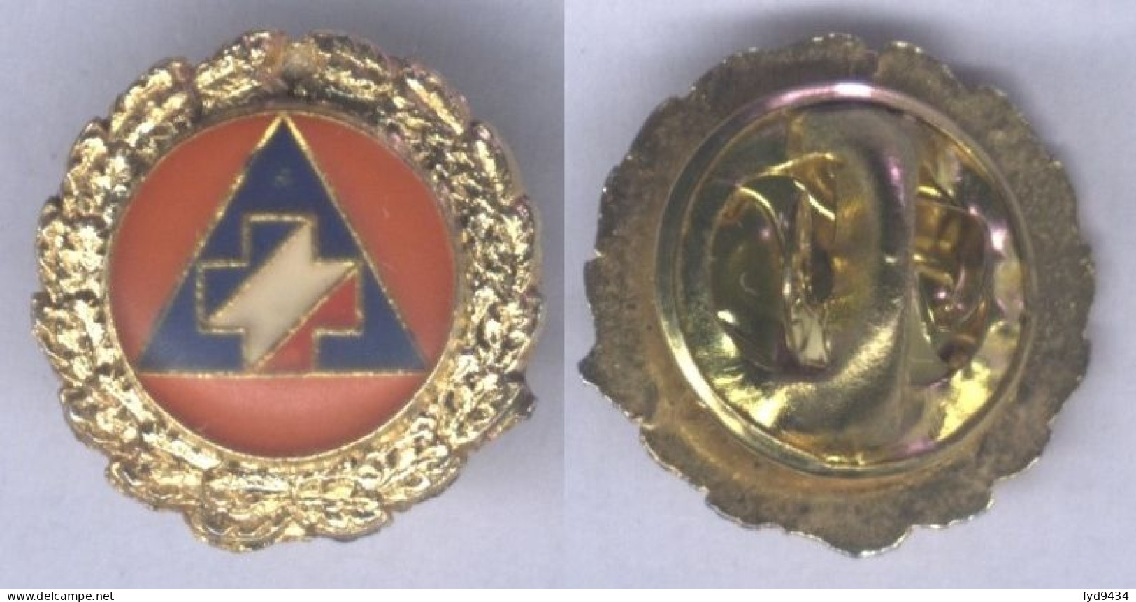 Insigne De La Protection Civile ( Boutonnière ) - Pompieri