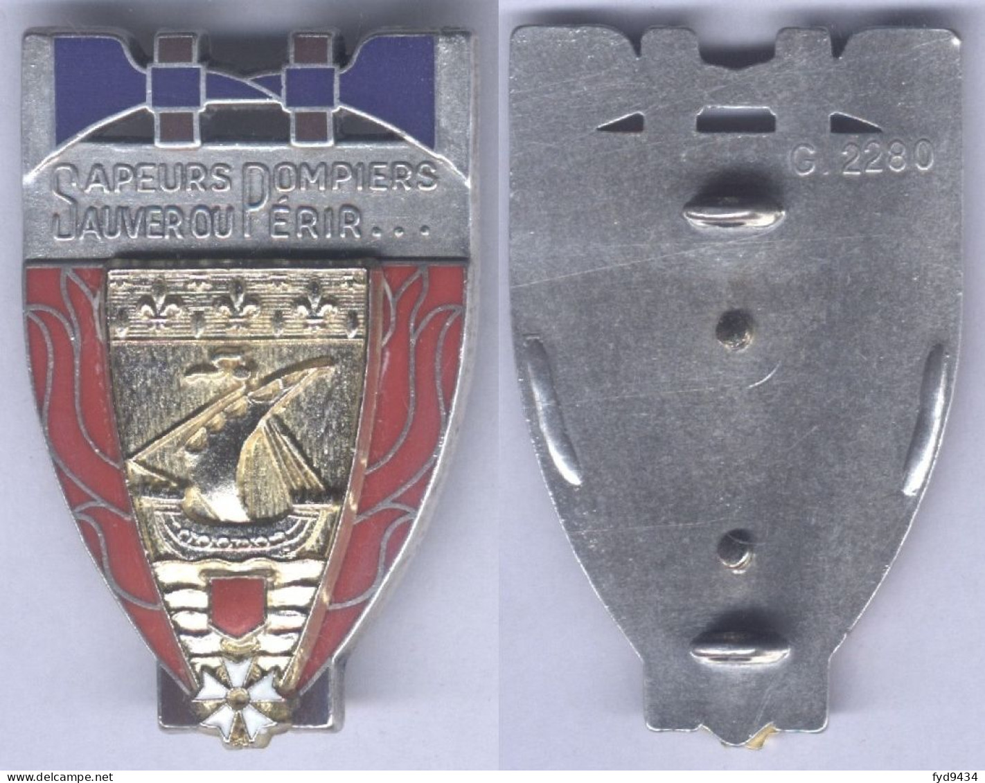 Insigne Du Corps Des Sapeurs Pompiers De Paris - Firemen