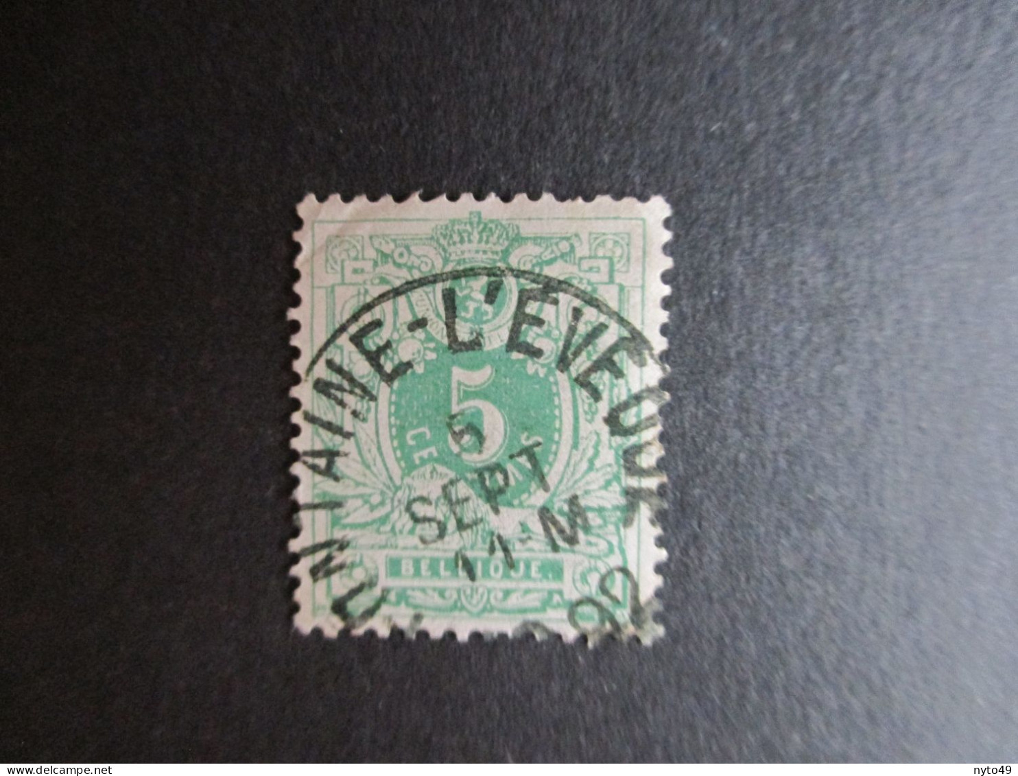 Nr 45 - Centrale Stempel "Fontaine-l'Eveque" - Coba + 2 - 1869-1888 Lion Couché