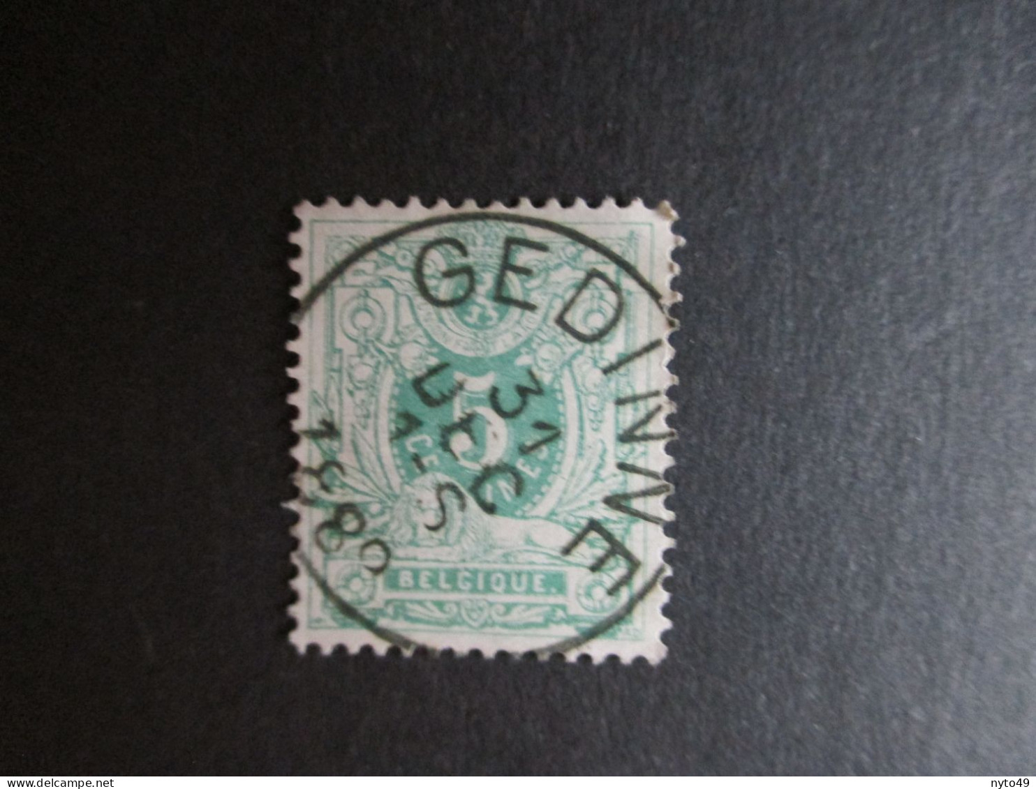 Nr 45 - Centrale Stempel "Gedinne" - Coba + 4 - 1869-1888 Lion Couché (Liegender Löwe)