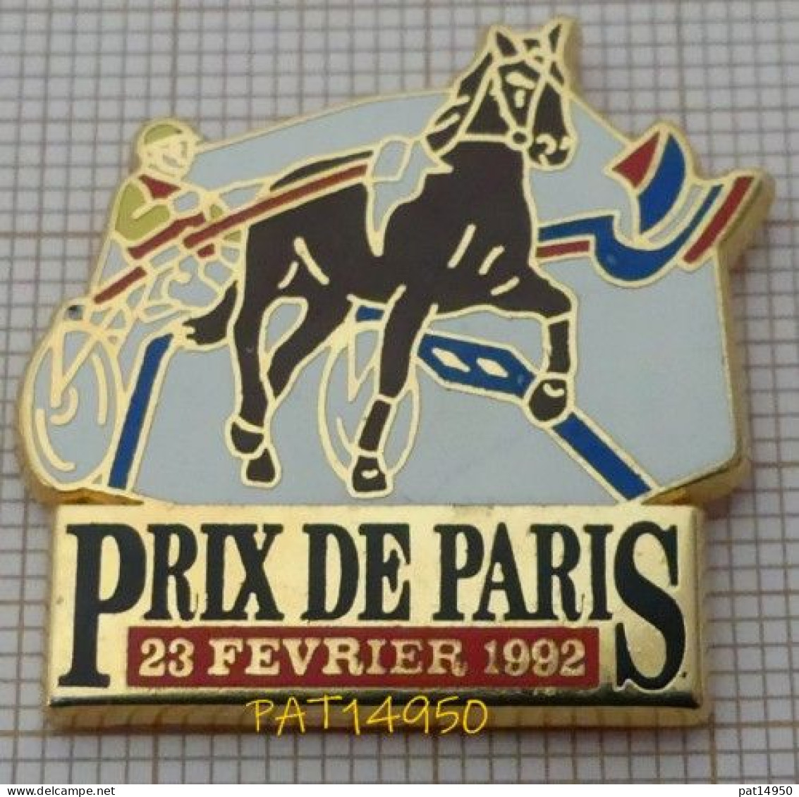 PAT14950 PRIX DE PARIS  23 FEVRIER 1992  PMU  COURSES HIPPIQUES  En Version ZAMAC STARPIN'S - Jeux