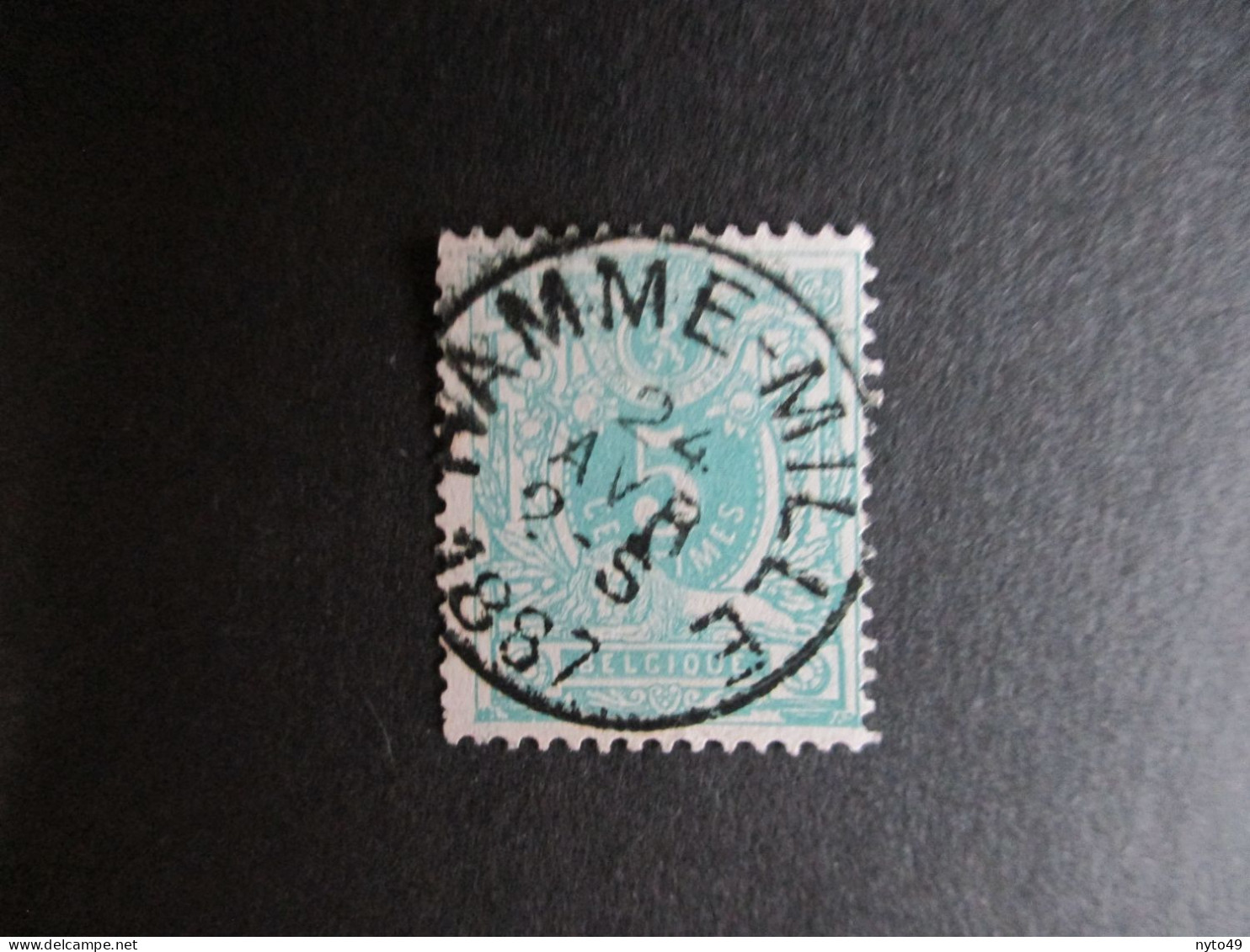 Nr 45 - Centrale Stempel "Hamme-Mille" - Coba + 8 - 1869-1888 Lying Lion