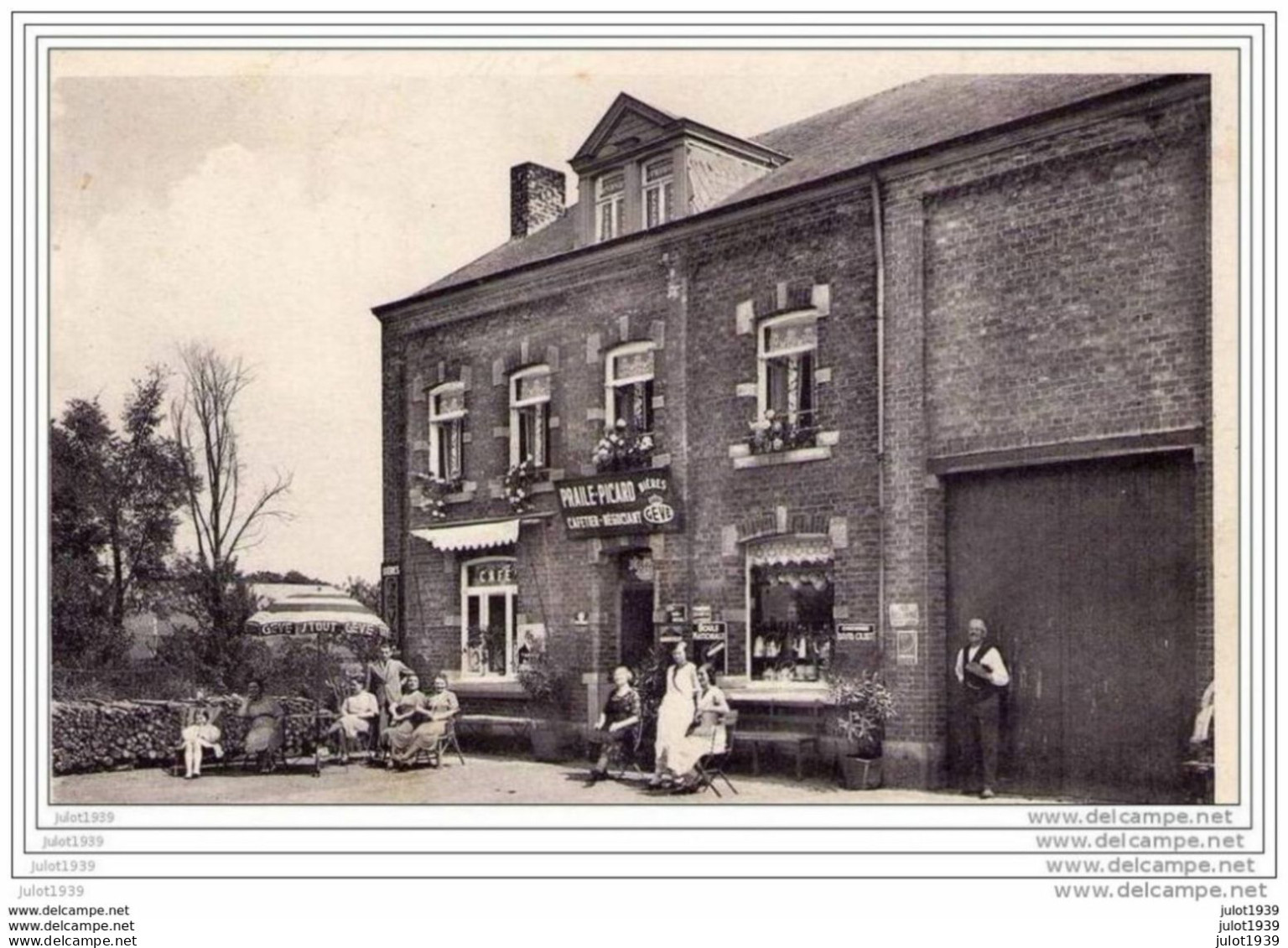 Julot1939 ...  GRUNE ..-- Maison PRAILE - PICARD . Pension De Famille . - Nassogne