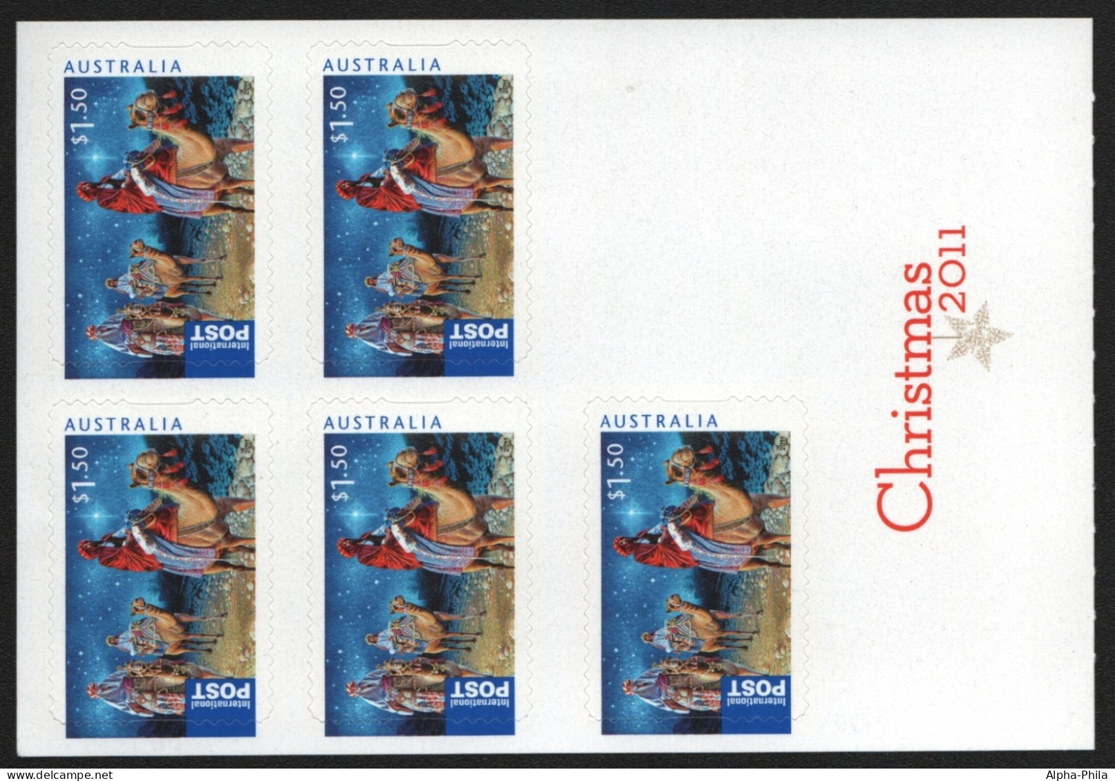 Australien 2011 - Mi-Nr. 3644 I BA ** - MNH - Folienblatt - Weihnachten / X-mas - Ongebruikt