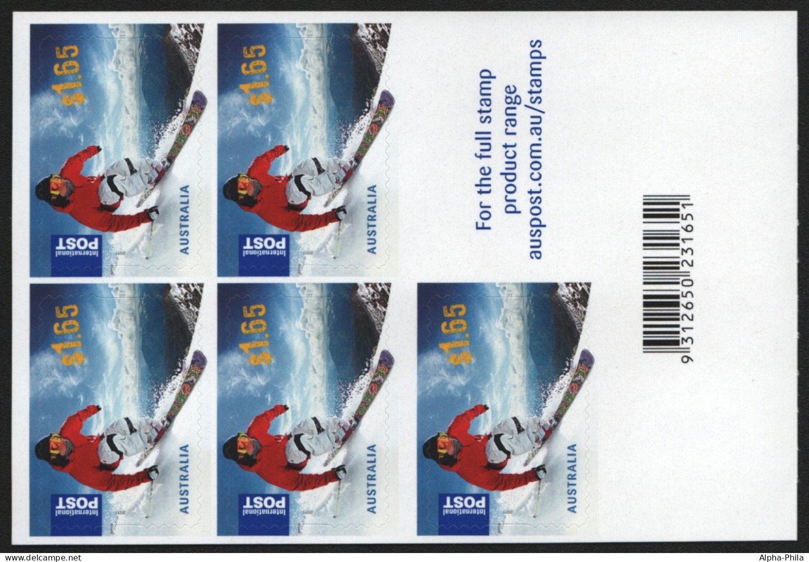 Australien 2011 - Mi-Nr. 3603 ** - MNH - Folienblatt - Wintersport - Mint Stamps