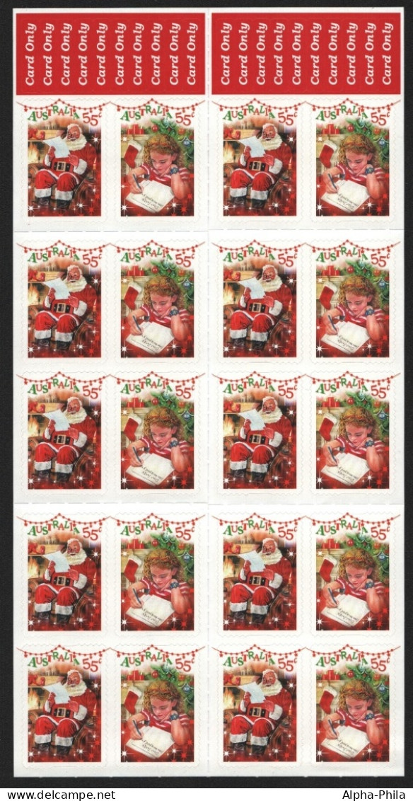 Australien 2010 - Mi-Nr. 3499-3500 I BA ** - MNH - Markenheft 474 - Weihnachten - Mint Stamps