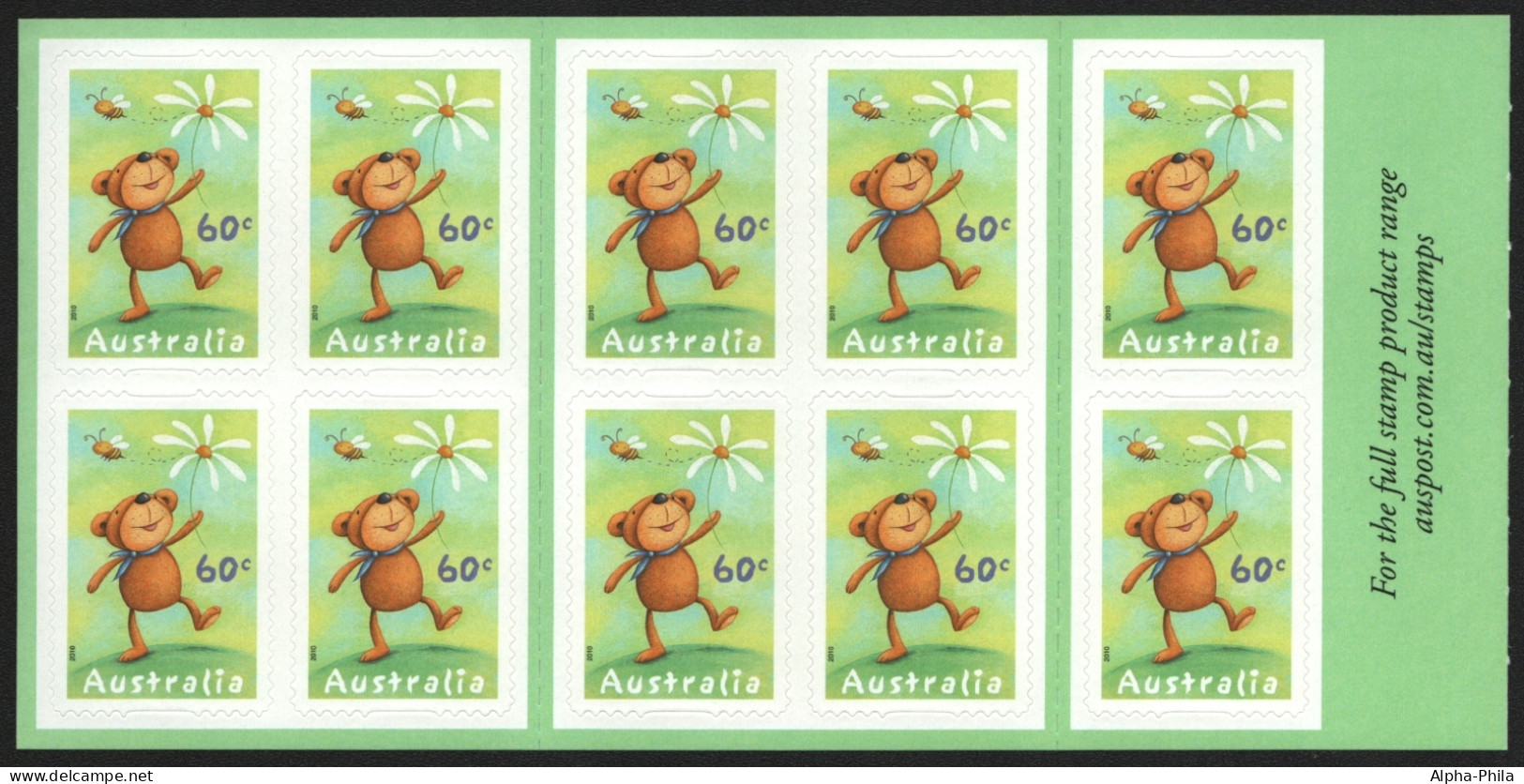 Australien 2010 - Mi-Nr. 3439 BA ** - MNH - Markenheft 460 - Grußmarken - Mint Stamps